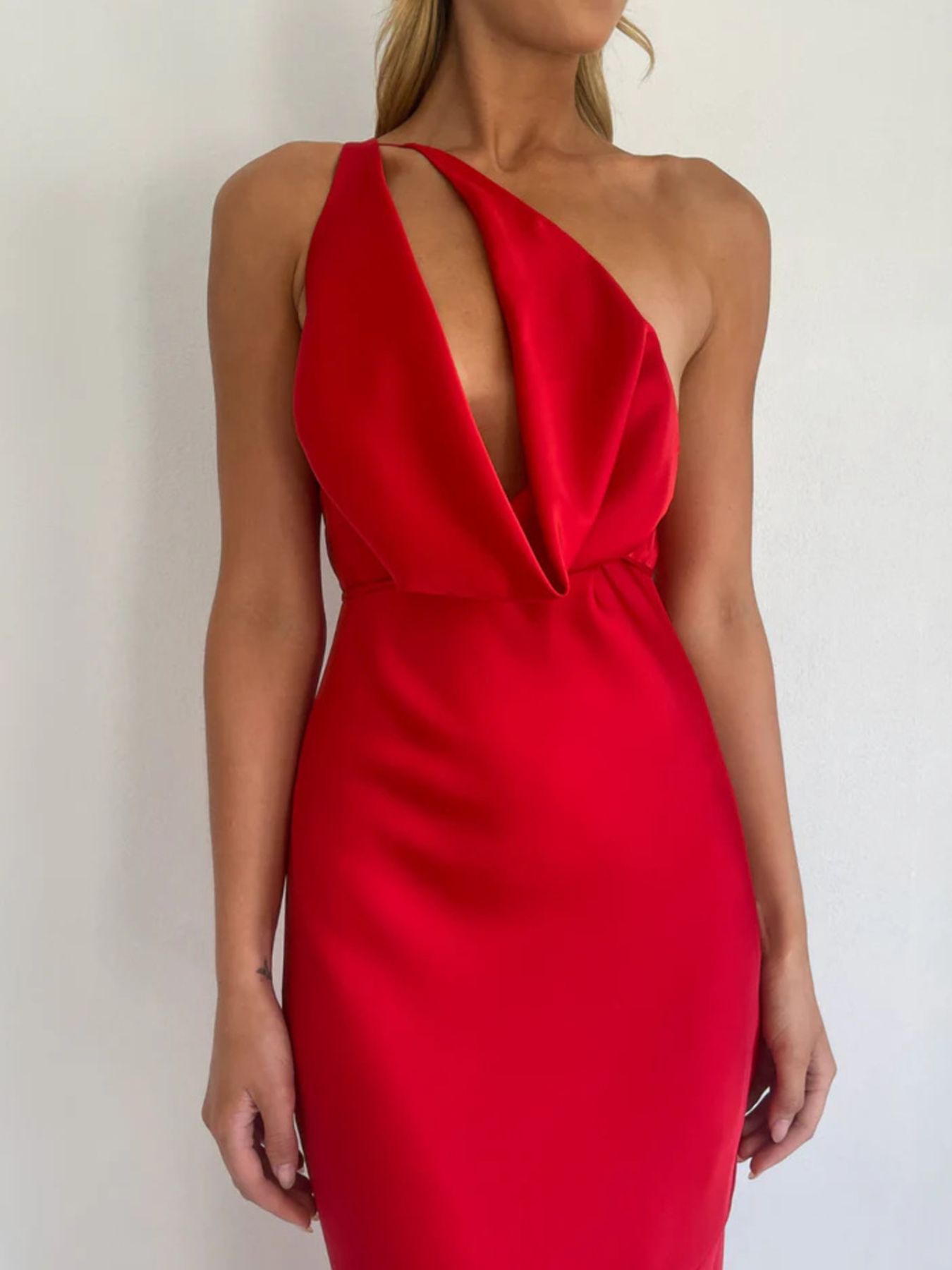 Halter Neck Satin Maxi Dress - Flip Flop Dynasty