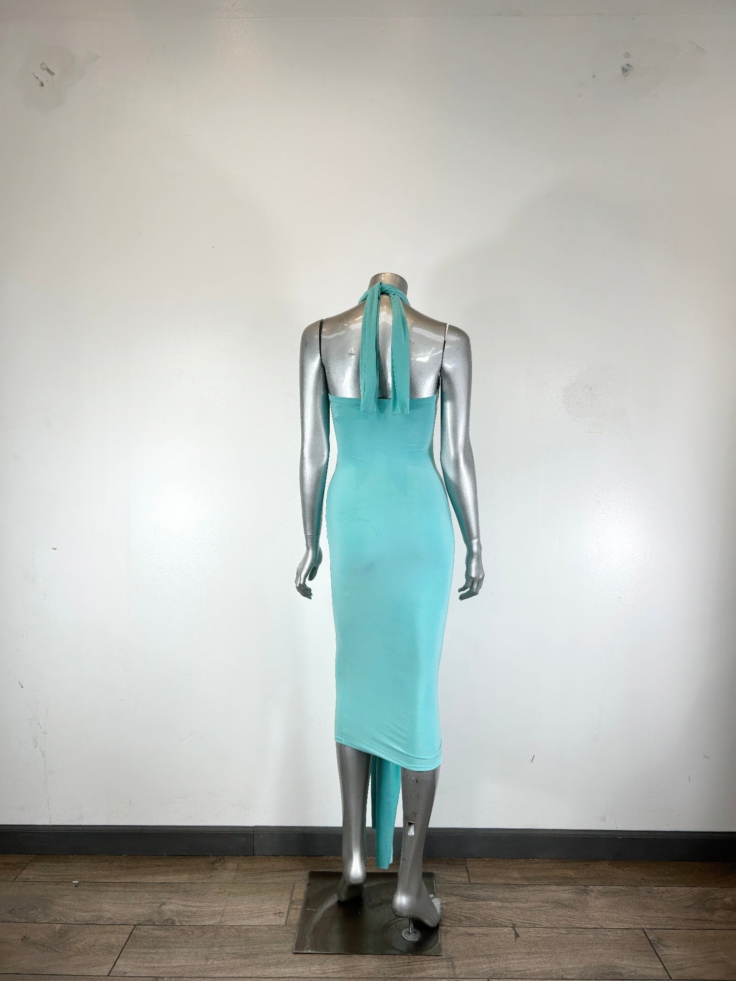 Halter - style Bodycon Midi Dress - Flip Flop Dynasty