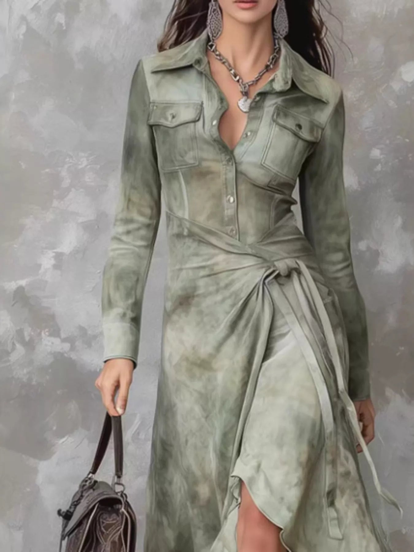 High - Low Long Sleeve Dress - Flip Flop Dynasty