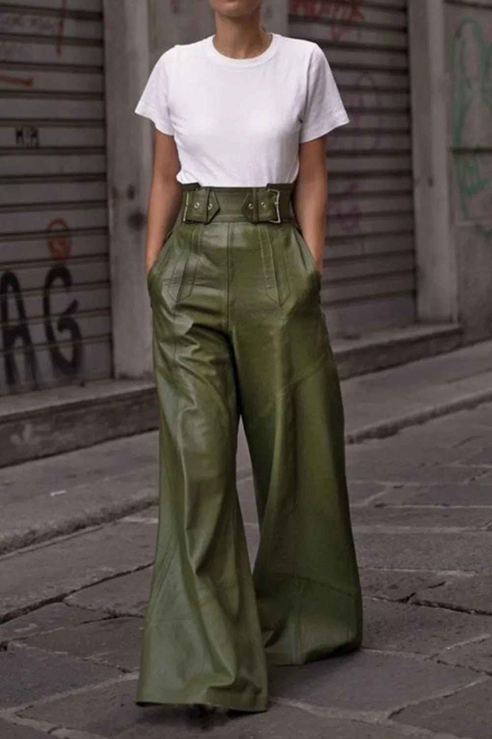 High Waist Wide Flare Pants - Flip Flop Dynasty