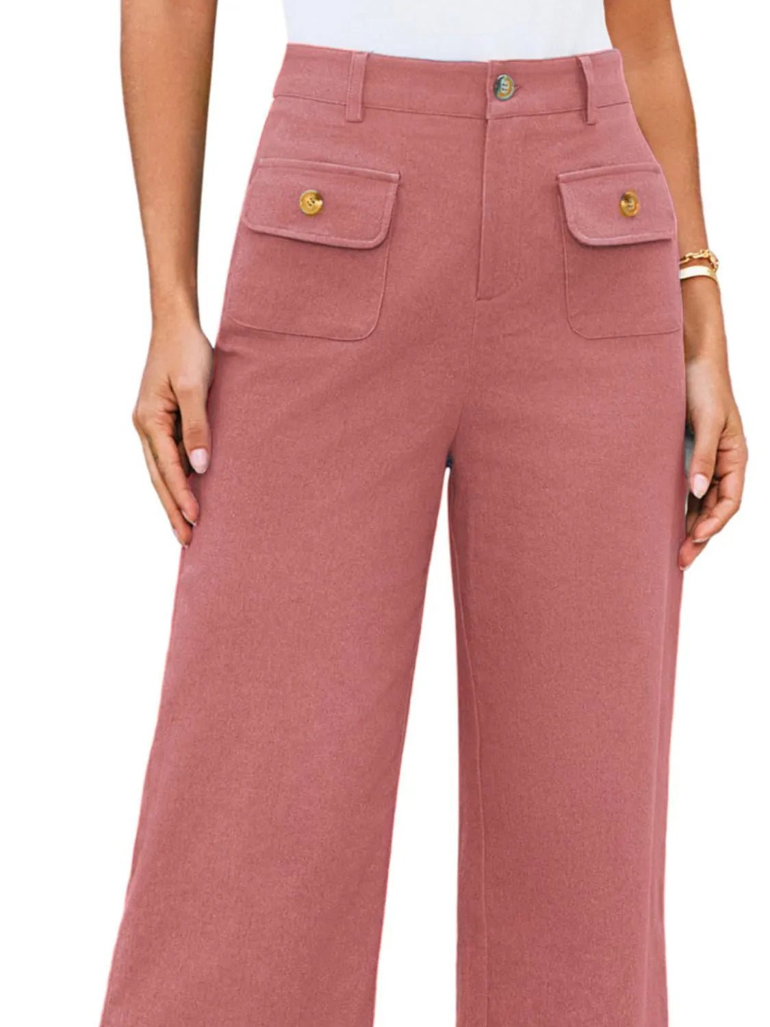 High Waist Wide Leg Pants - Flip Flop Dynasty