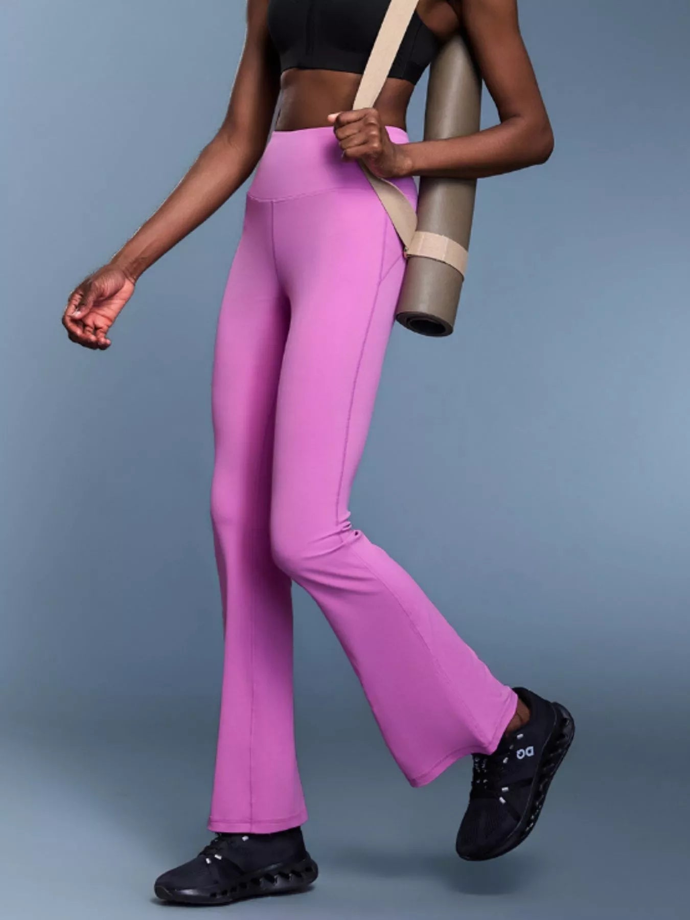 High - Waisted Flare Active Pants - Flip Flop Dynasty