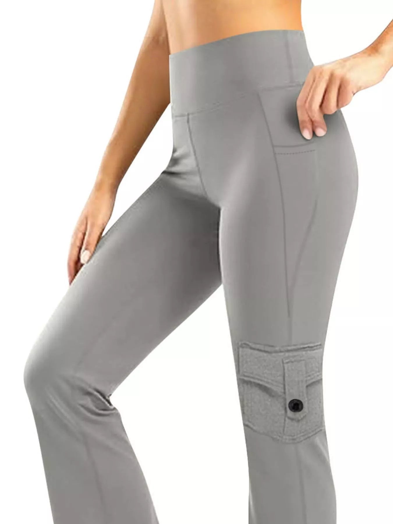 High - Waisted Yoga Pants with Pockets - Flip Flop Dynasty