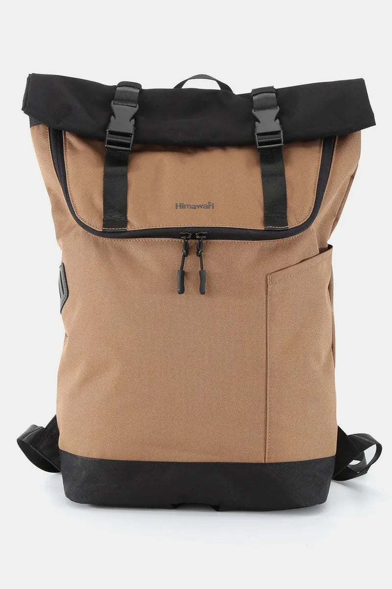 Himawari Contrast Waterproof Canvas Backpack Bag - Flip Flop Dynasty