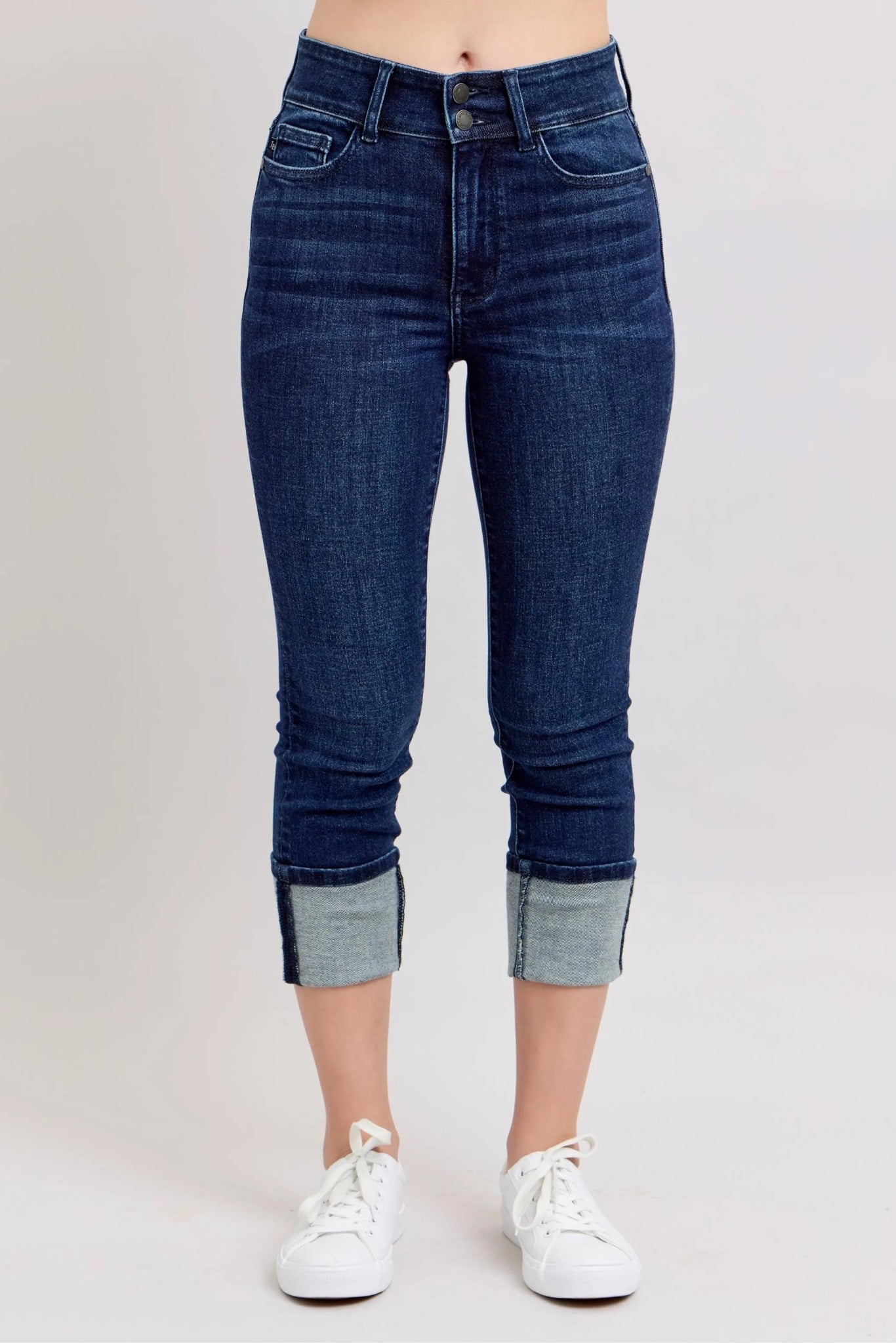 Judy Blue High - Waist Double Waist Band Skinny Jeans - Flip Flop Dynasty