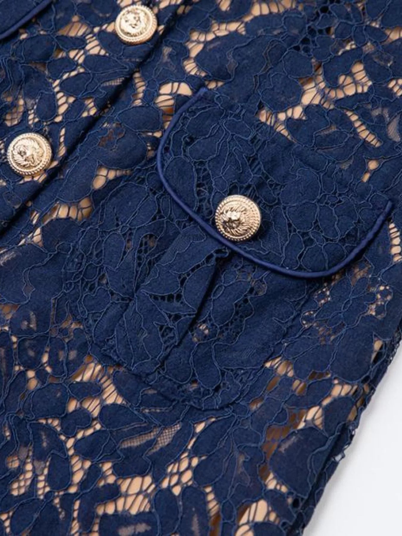 Lace Button-Down Midi Dress - Flip Flop Dynasty