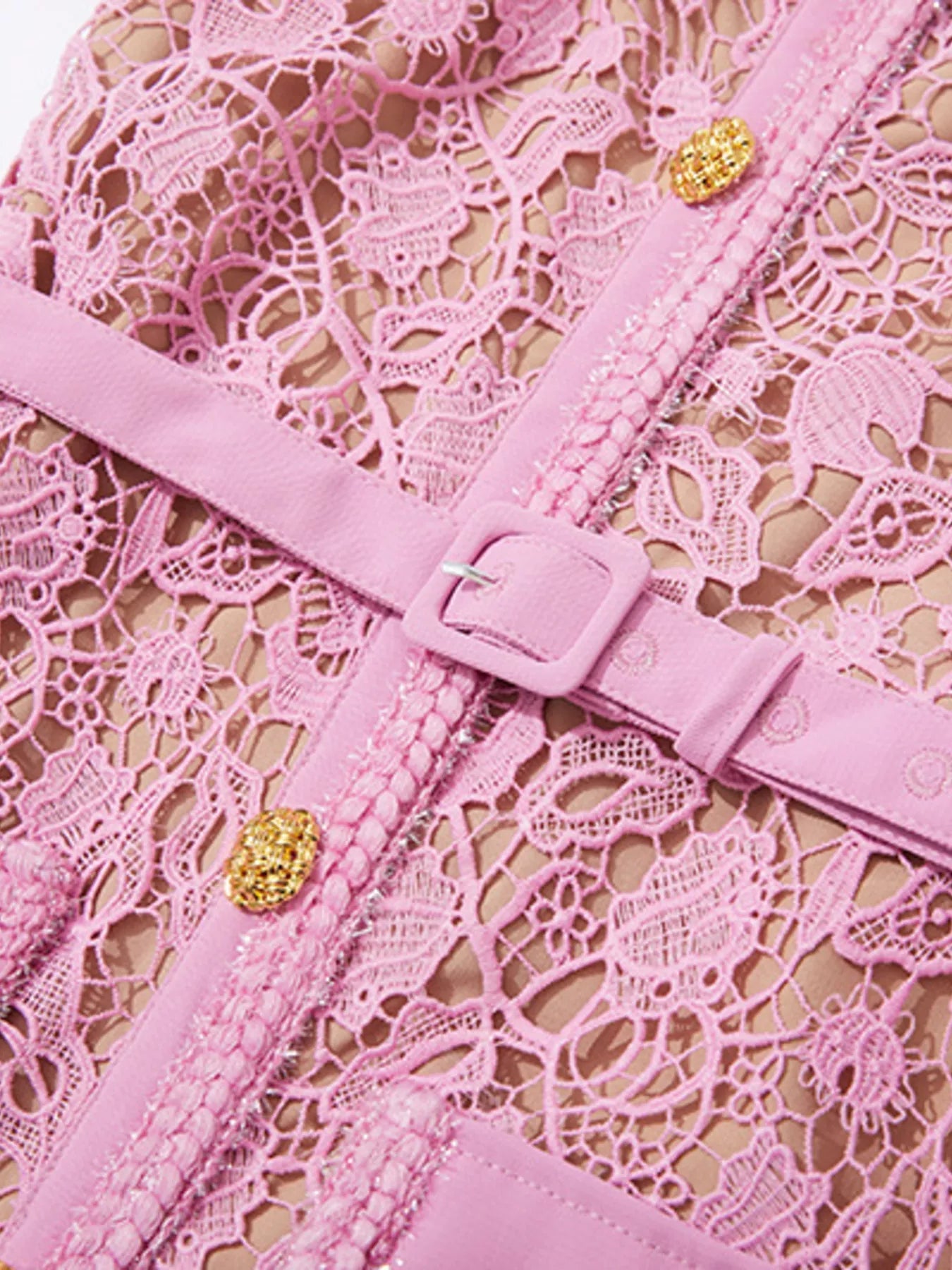 Lace Button-Up Midi Dress - Flip Flop Dynasty