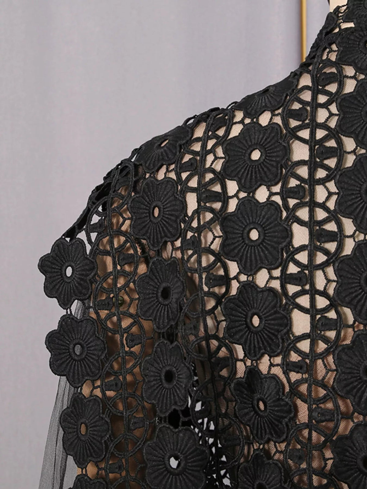 Lace Sheer Sleeve Mini Dress - Flip Flop Dynasty