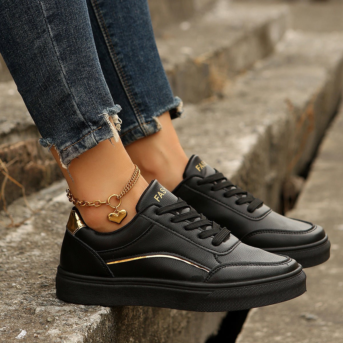 Lace Up Casual Sneakers - Flip Flop Dynasty