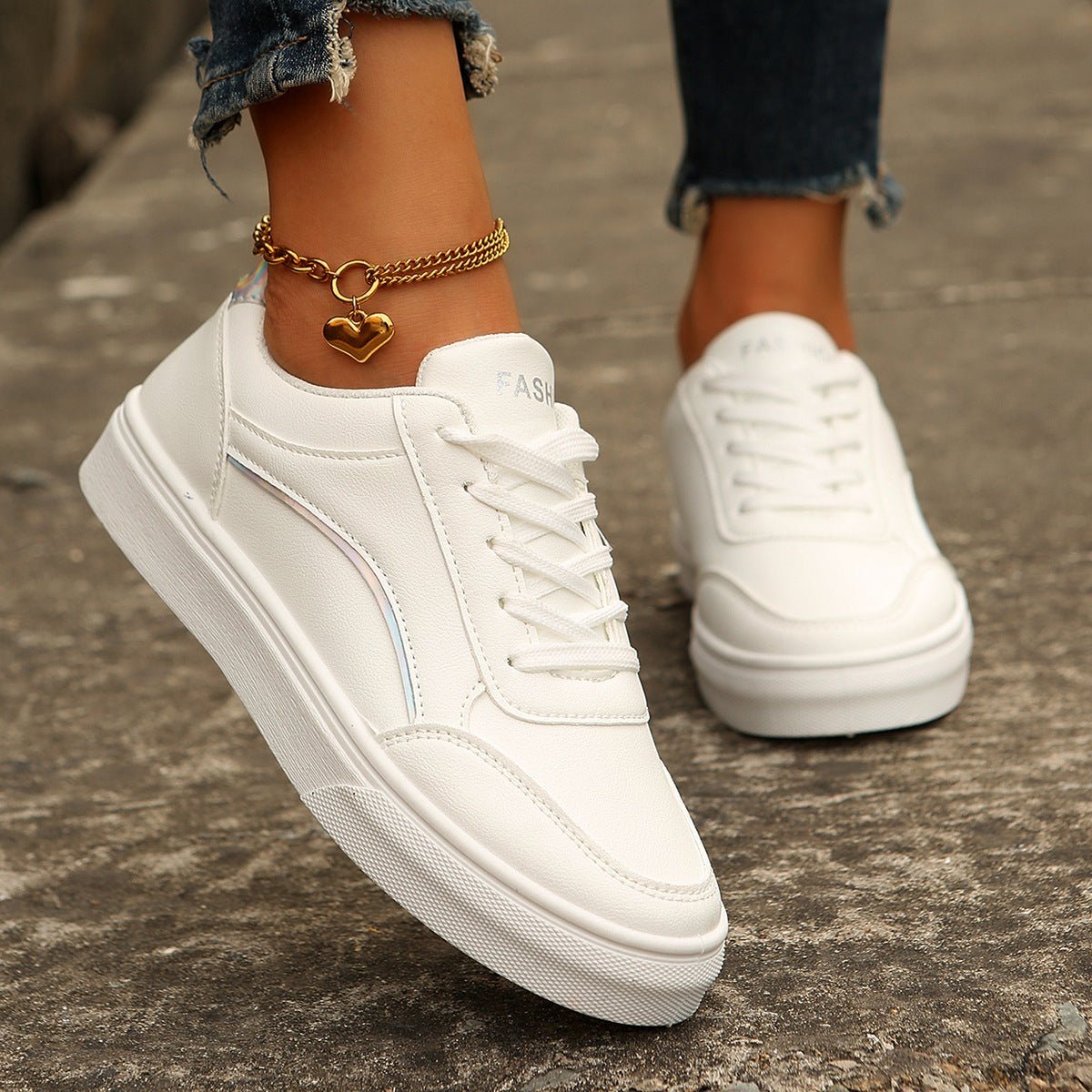 Lace Up Casual Sneakers - Flip Flop Dynasty