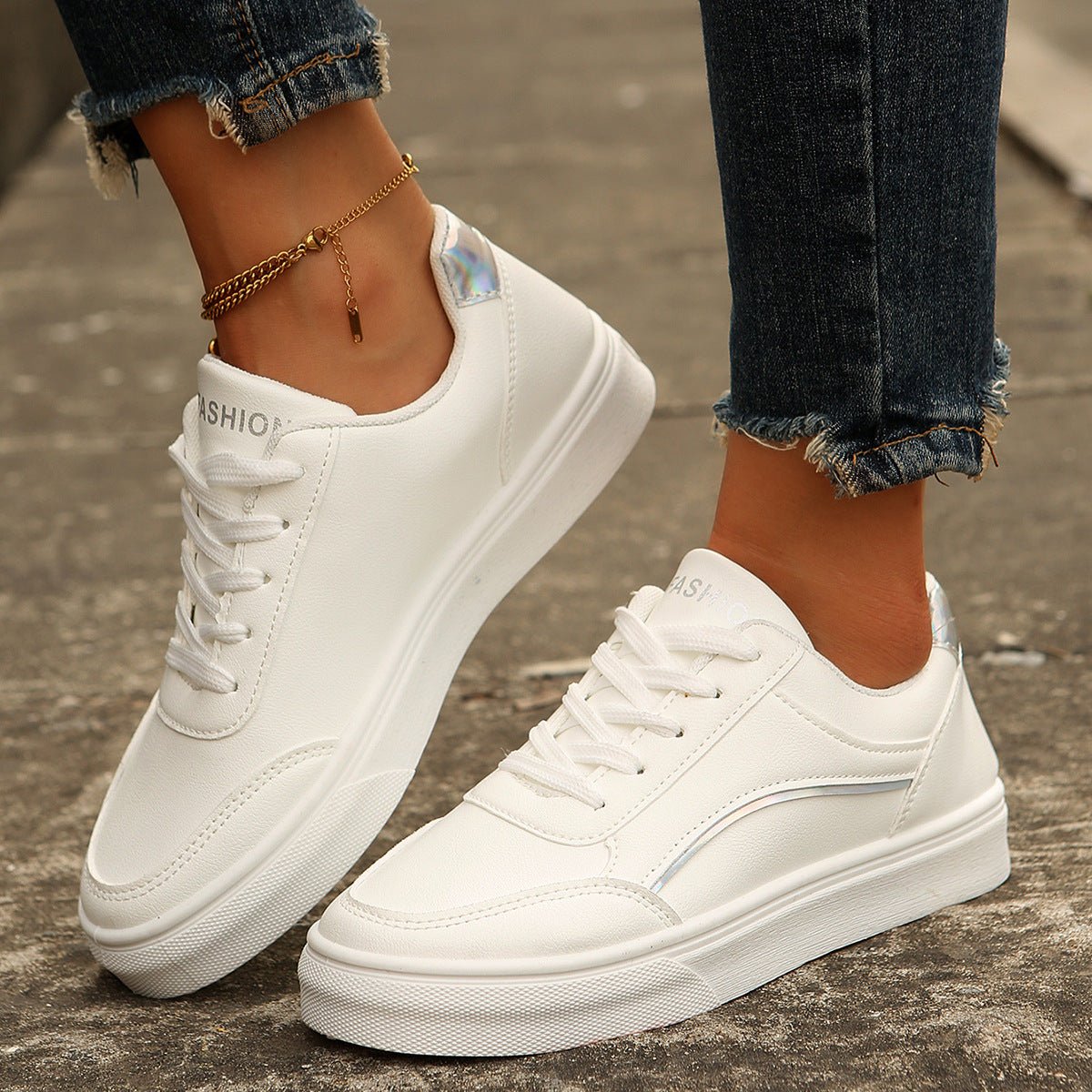 Lace Up Casual Sneakers - Flip Flop Dynasty