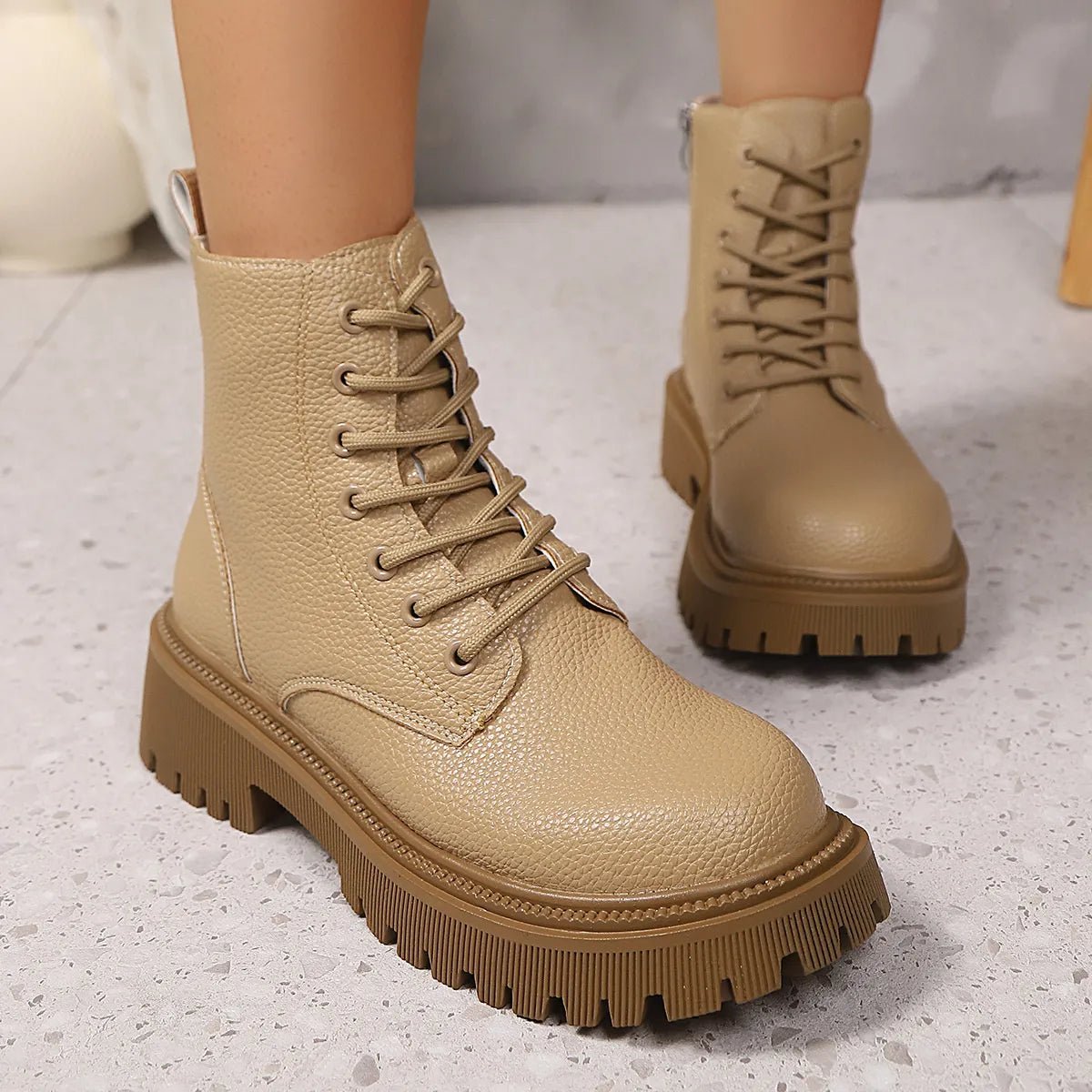 Lace Up Platform Boots - Flip Flop Dynasty