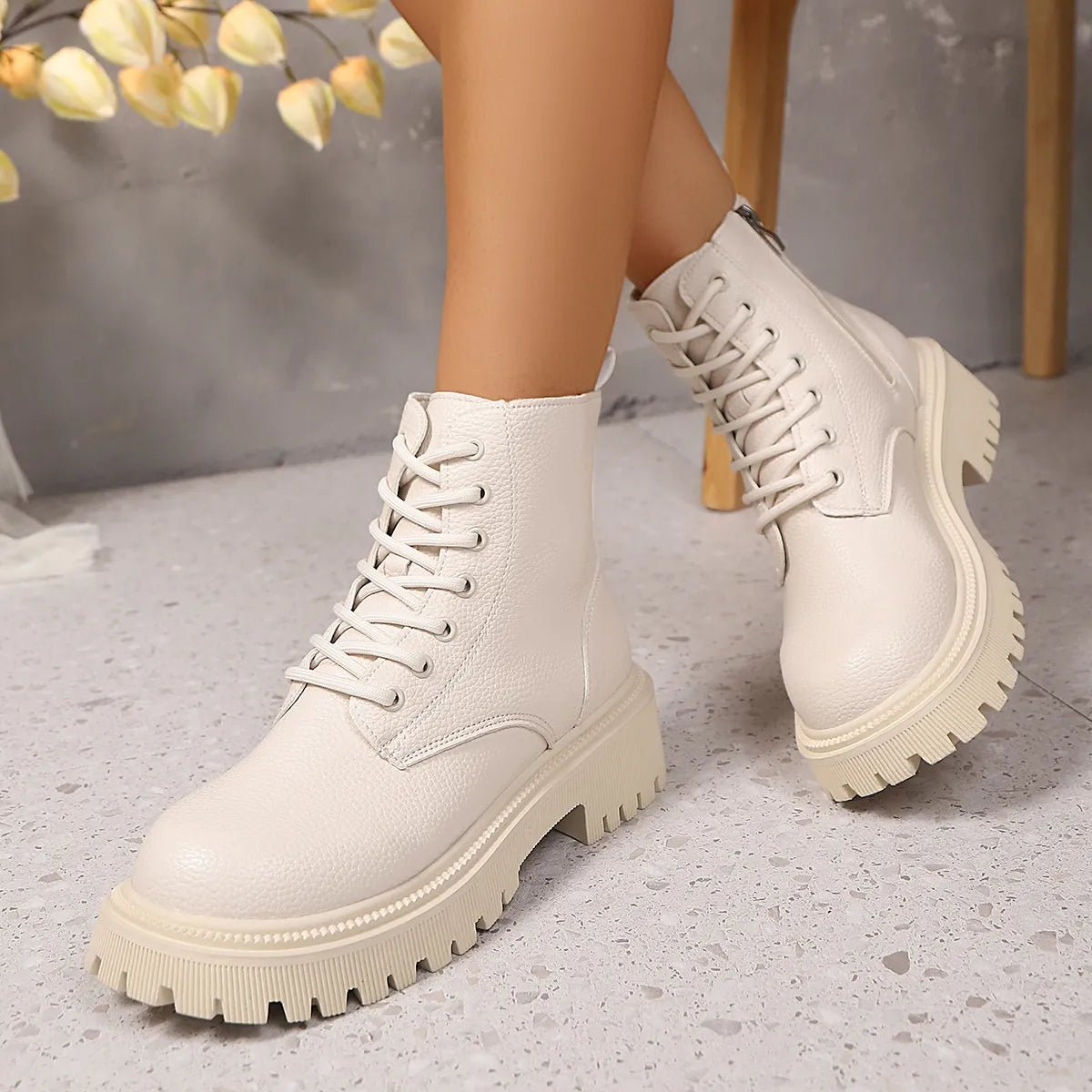 Lace Up Platform Boots - Flip Flop Dynasty