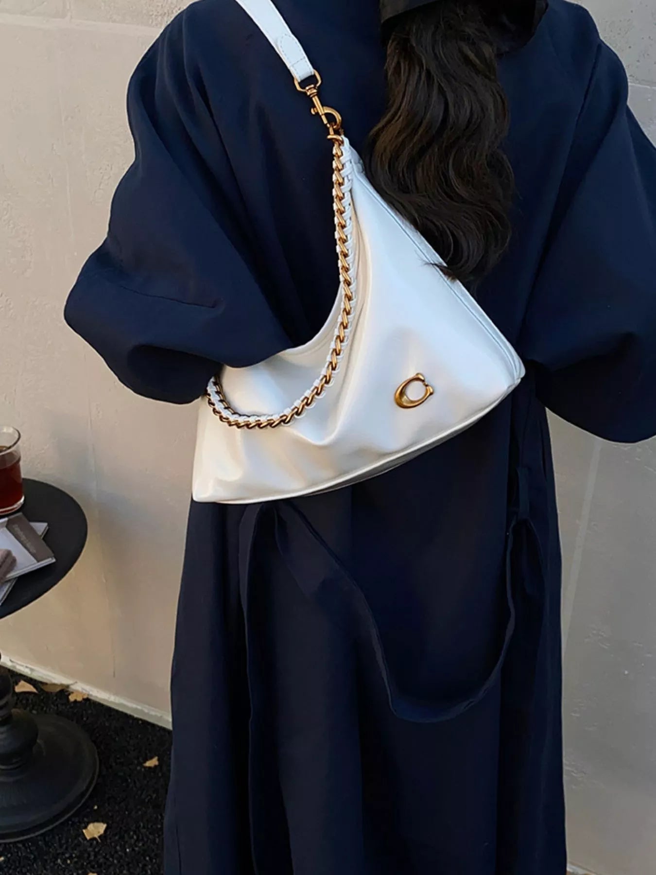 Leather Chain Shoulder Bag - Flip Flop Dynasty