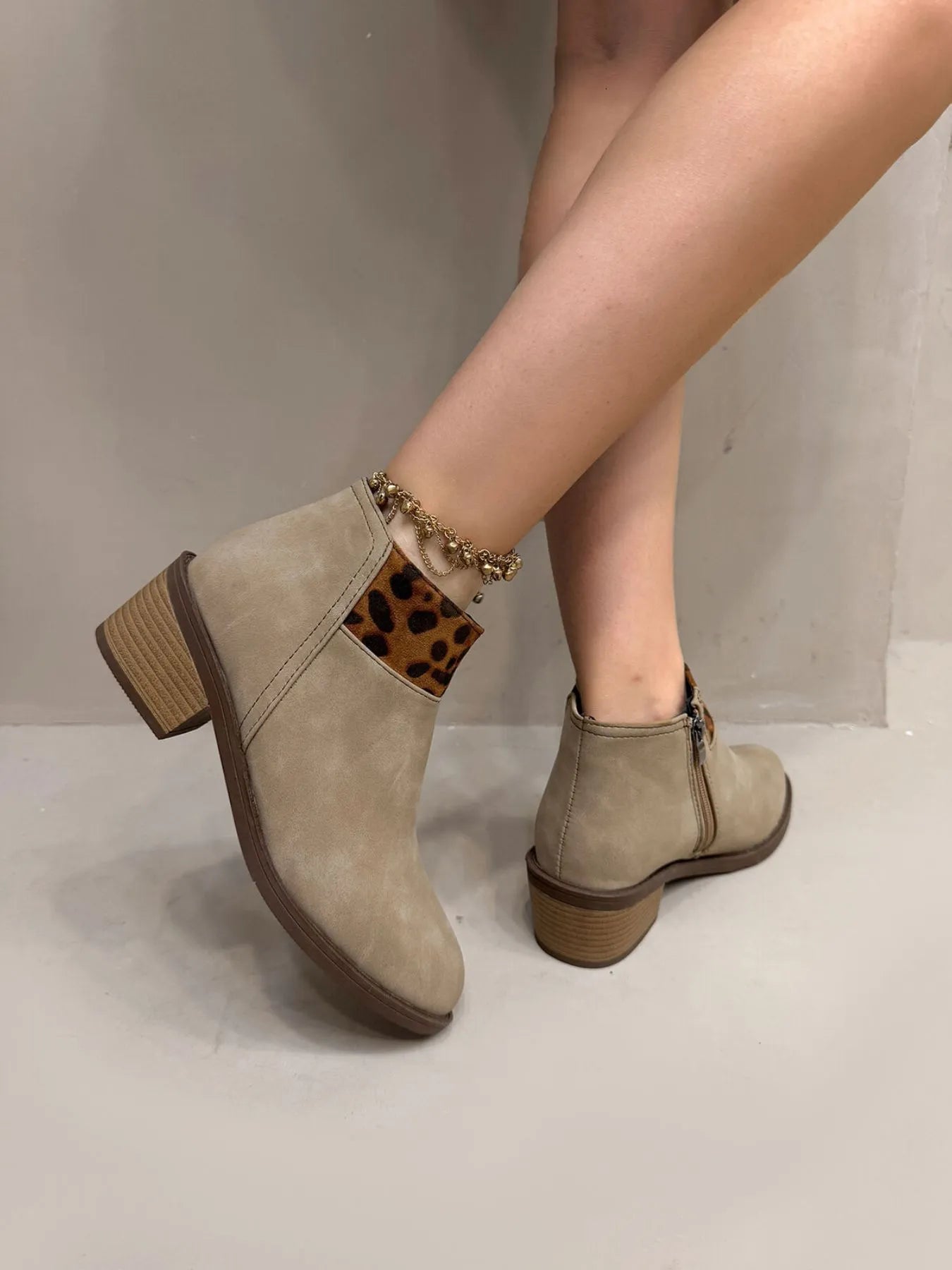 Leopard Block Heels Boots - Flip Flop Dynasty