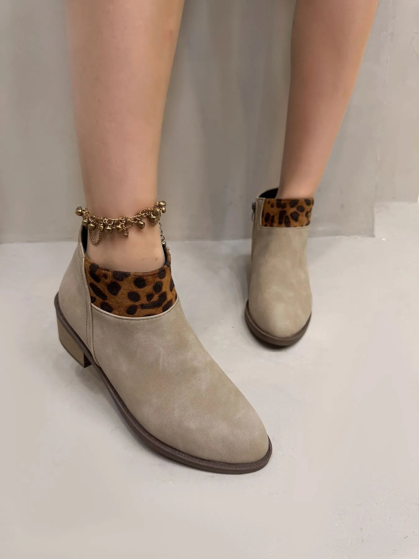Leopard Block Heels Boots - Flip Flop Dynasty