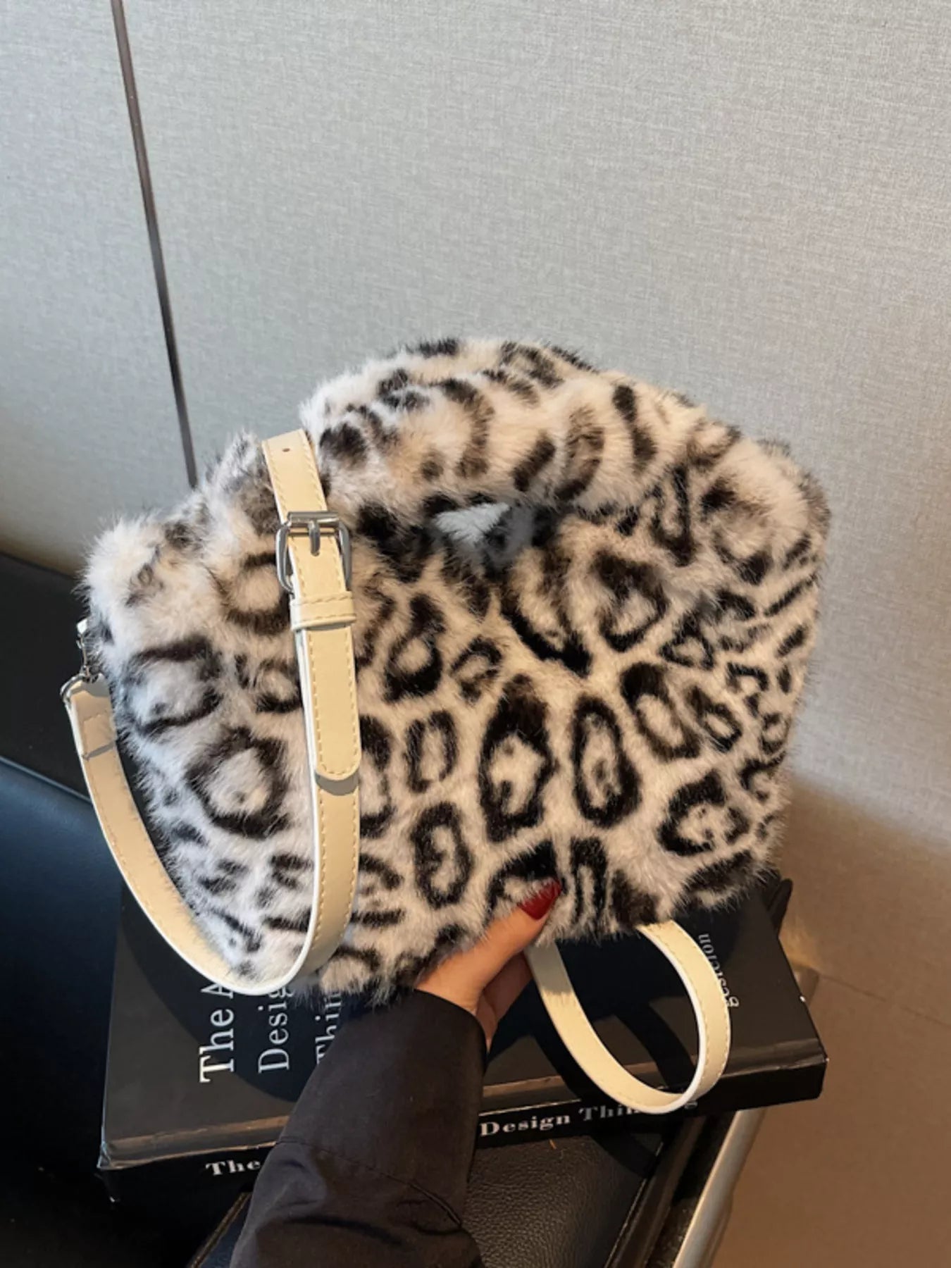 Leopard Plush Crossbody Bag - Flip Flop Dynasty