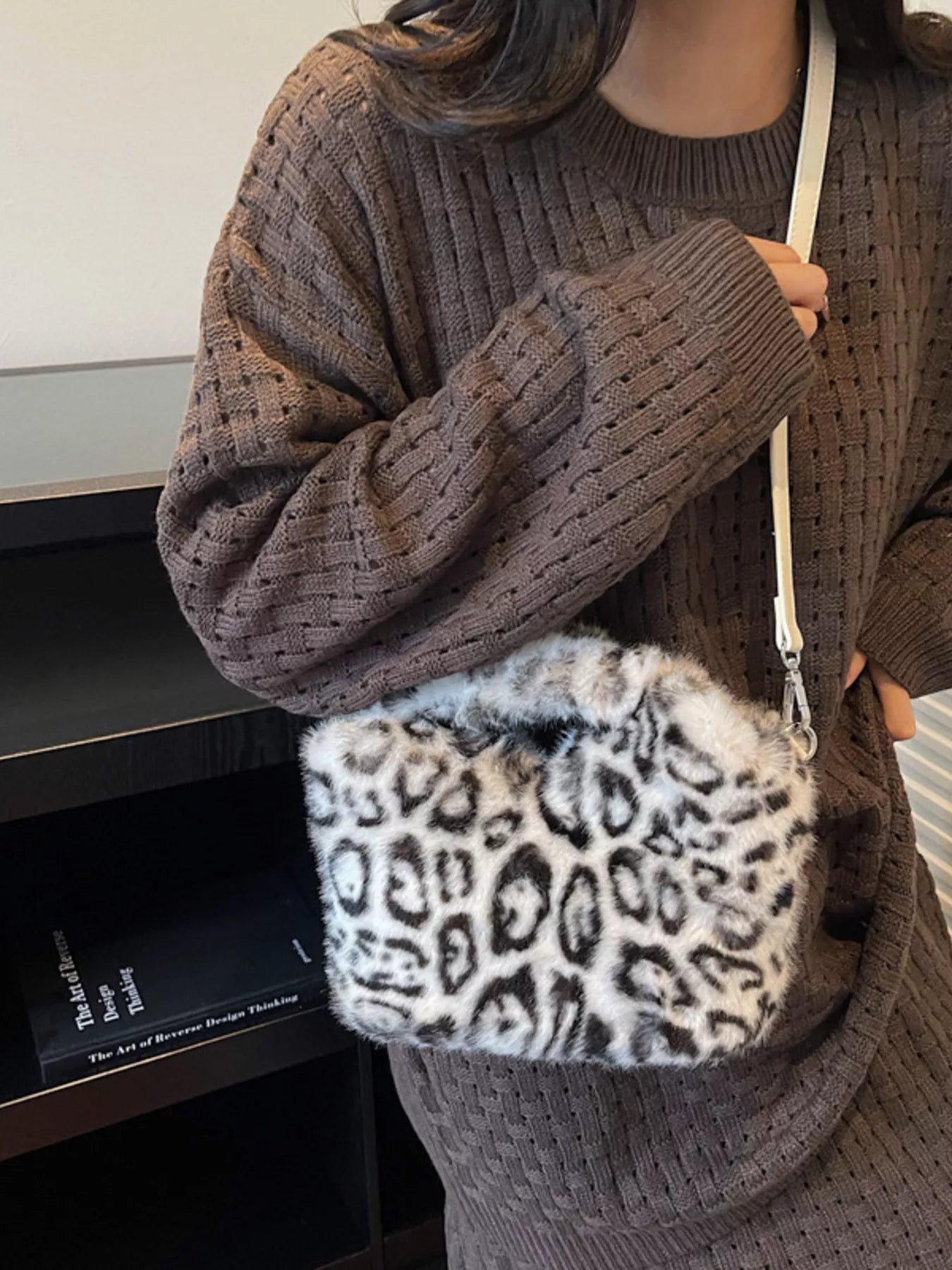 Leopard Plush Crossbody Bag - Flip Flop Dynasty