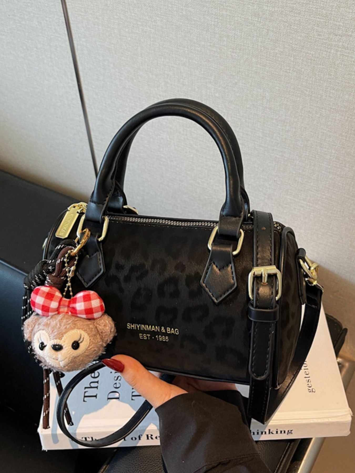 Leopard Print Barrel Crossbody Bag - Flip Flop Dynasty