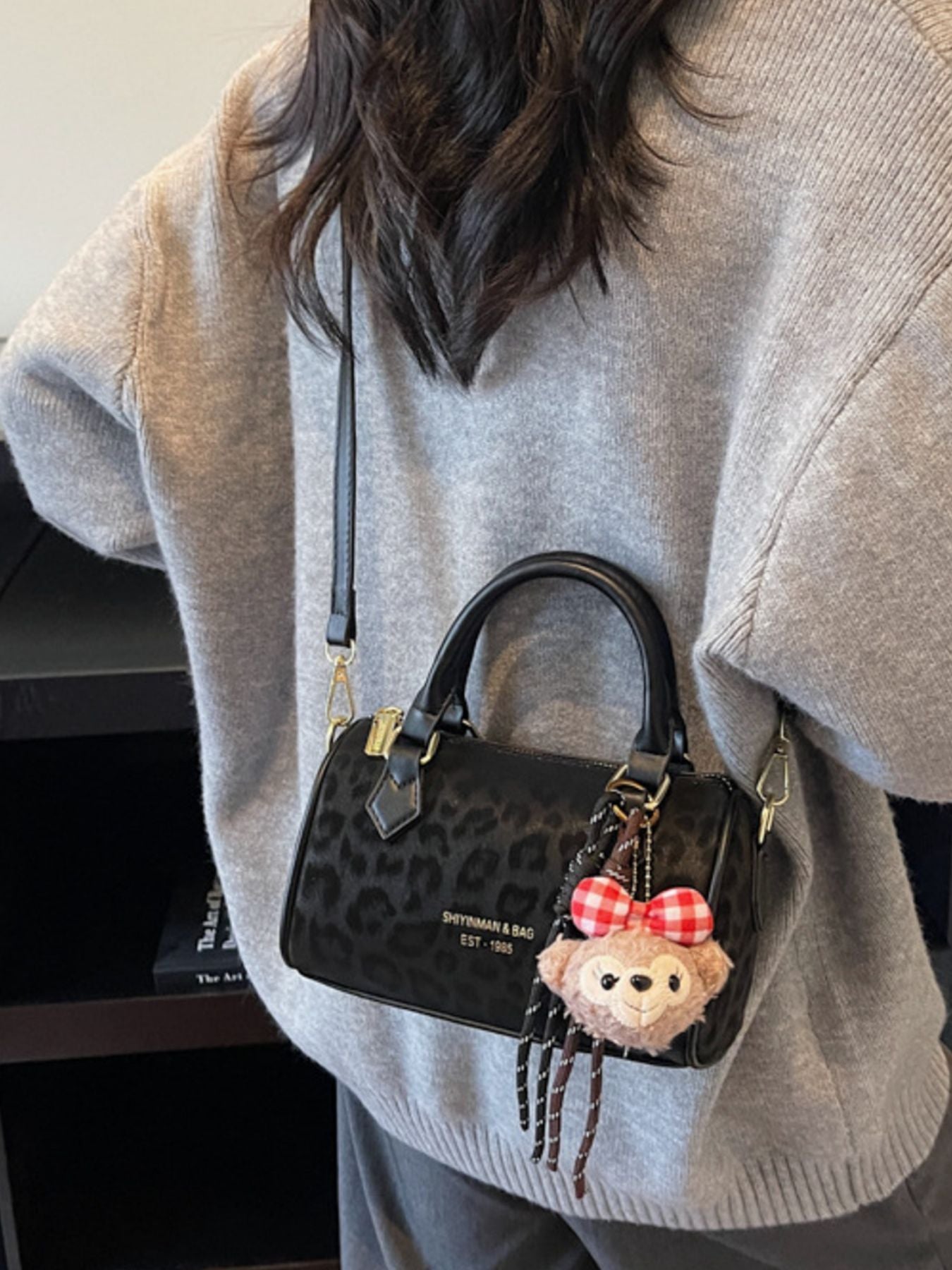 Leopard Print Barrel Crossbody Bag - Flip Flop Dynasty