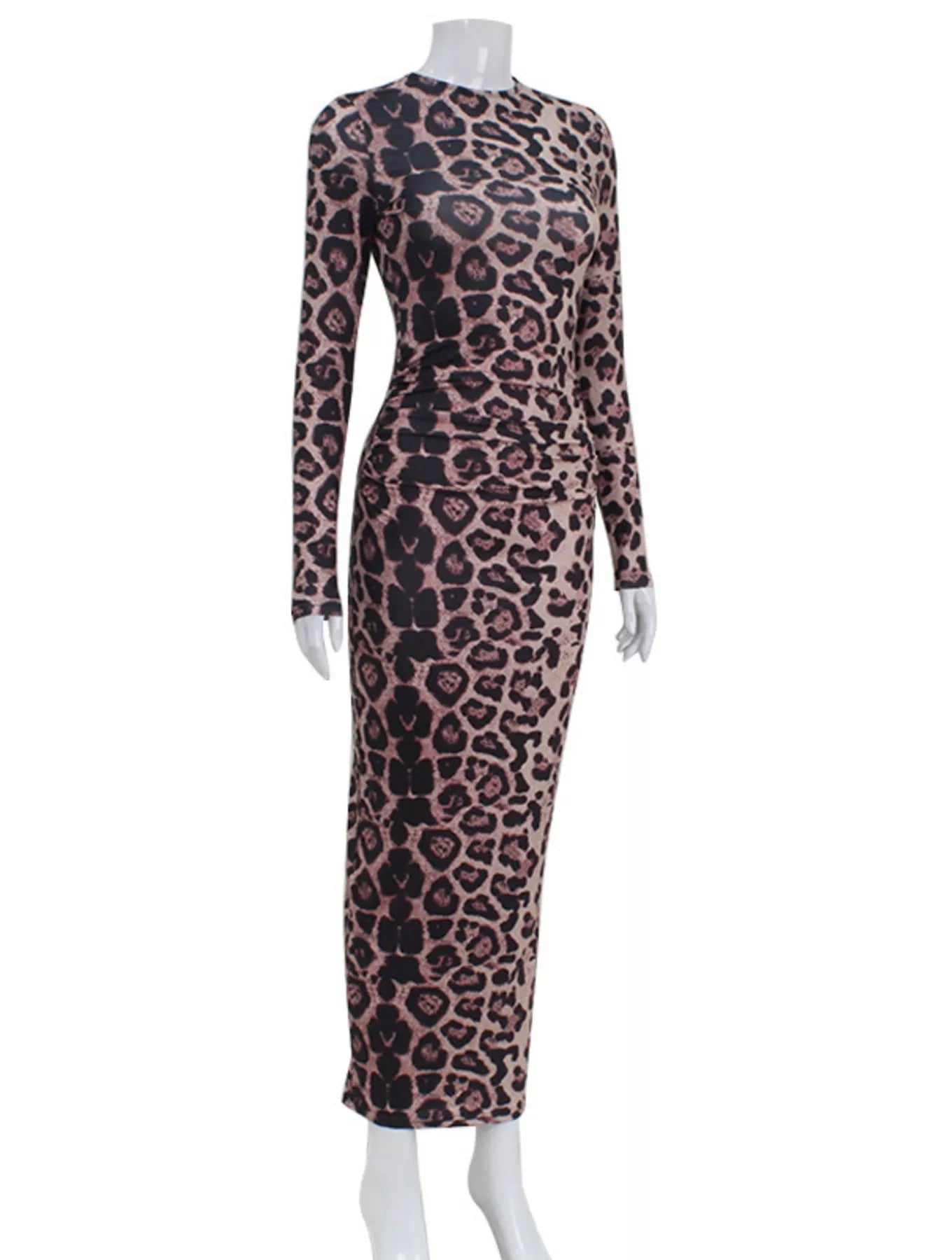 Leopard Print Bodycon Midi Dress - Flip Flop Dynasty