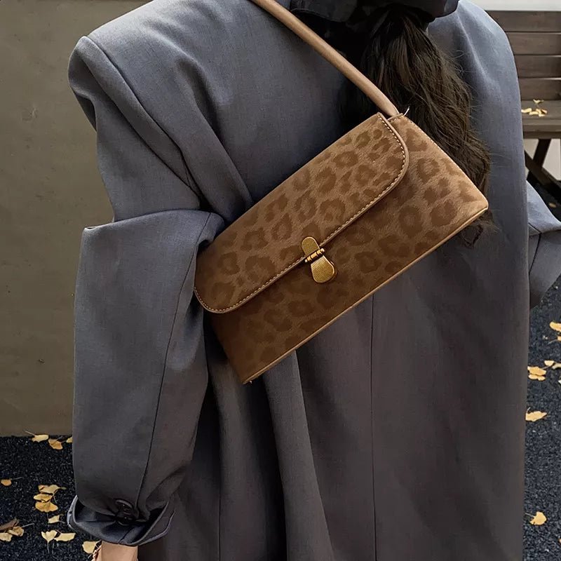 Leopard Print Shoulder Bag - Flip Flop Dynasty