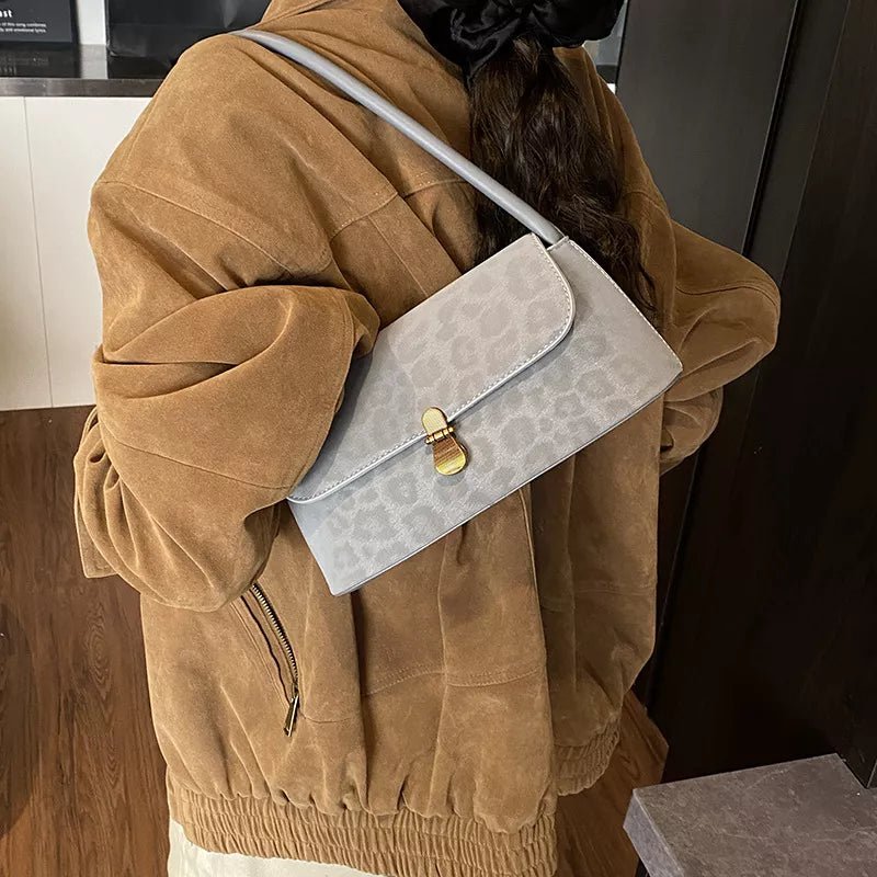 Leopard Print Shoulder Bag - Flip Flop Dynasty