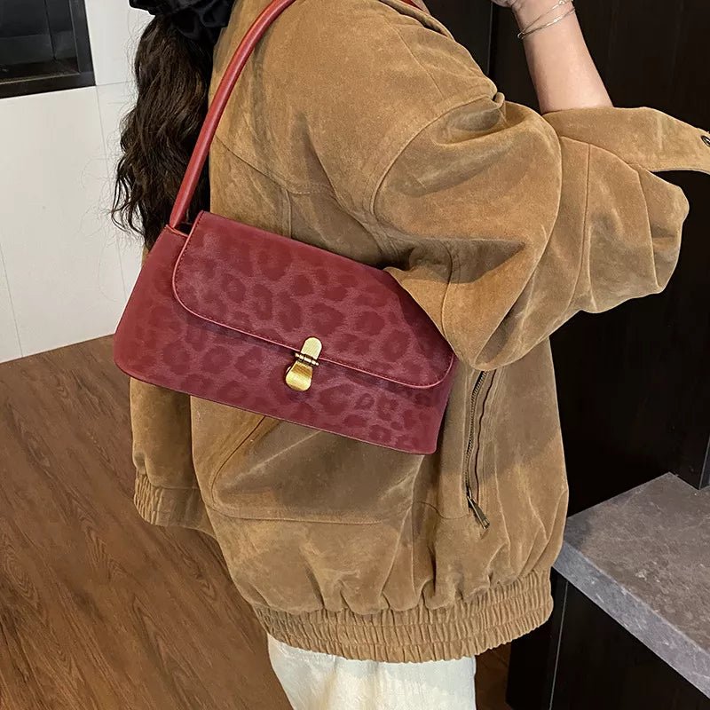 Leopard Print Shoulder Bag - Flip Flop Dynasty