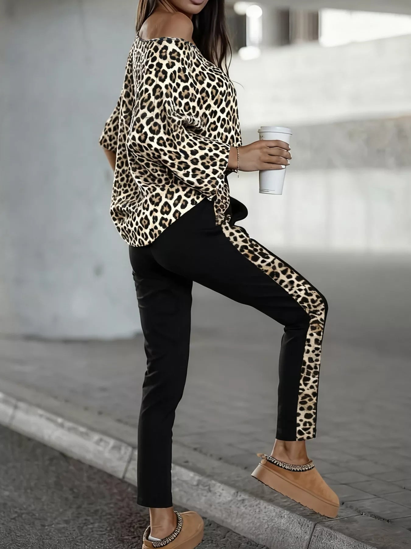 Leopard Print Top and Pants Set - Flip Flop Dynasty