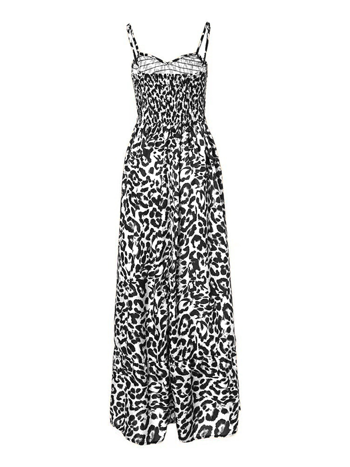 Leopard Sweetheart Neck Cami Dress - Flip Flop Dynasty