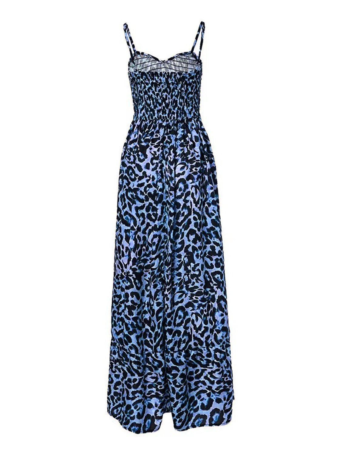 Leopard Sweetheart Neck Cami Dress - Flip Flop Dynasty