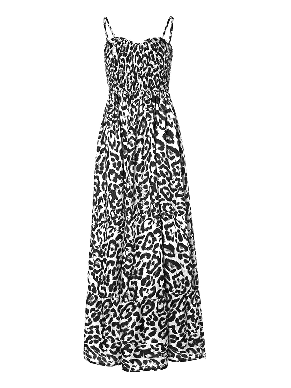 Leopard Sweetheart Neck Cami Dress - Flip Flop Dynasty