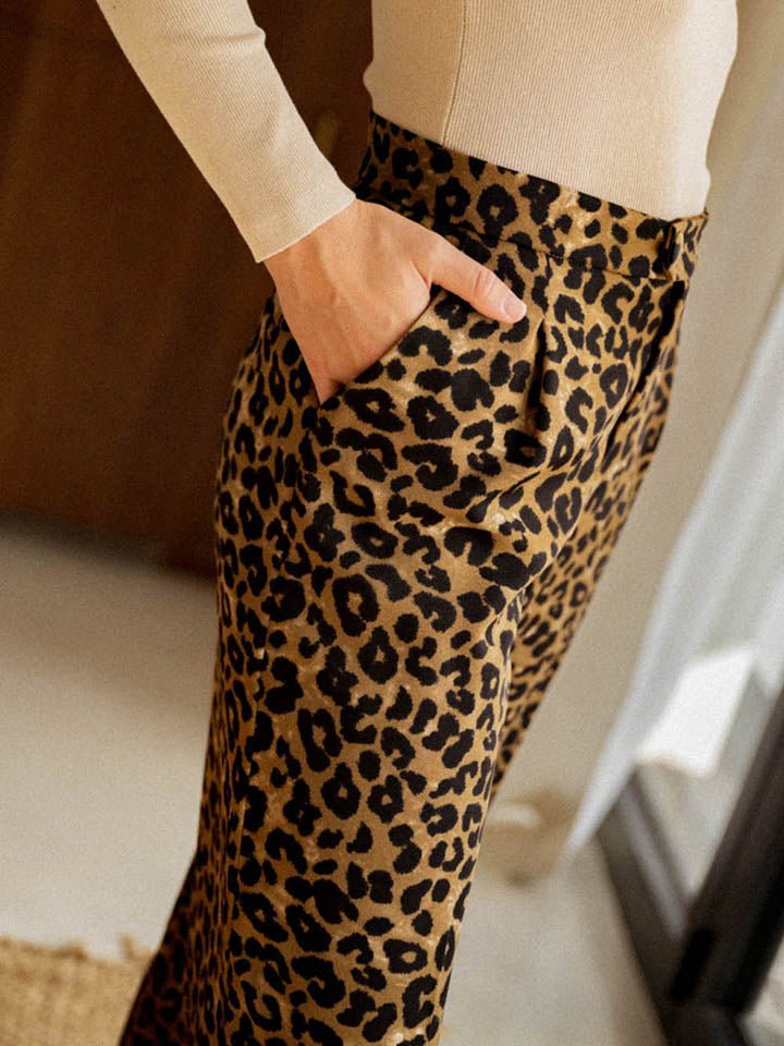 Leopard Wide Leg Pants - Flip Flop Dynasty