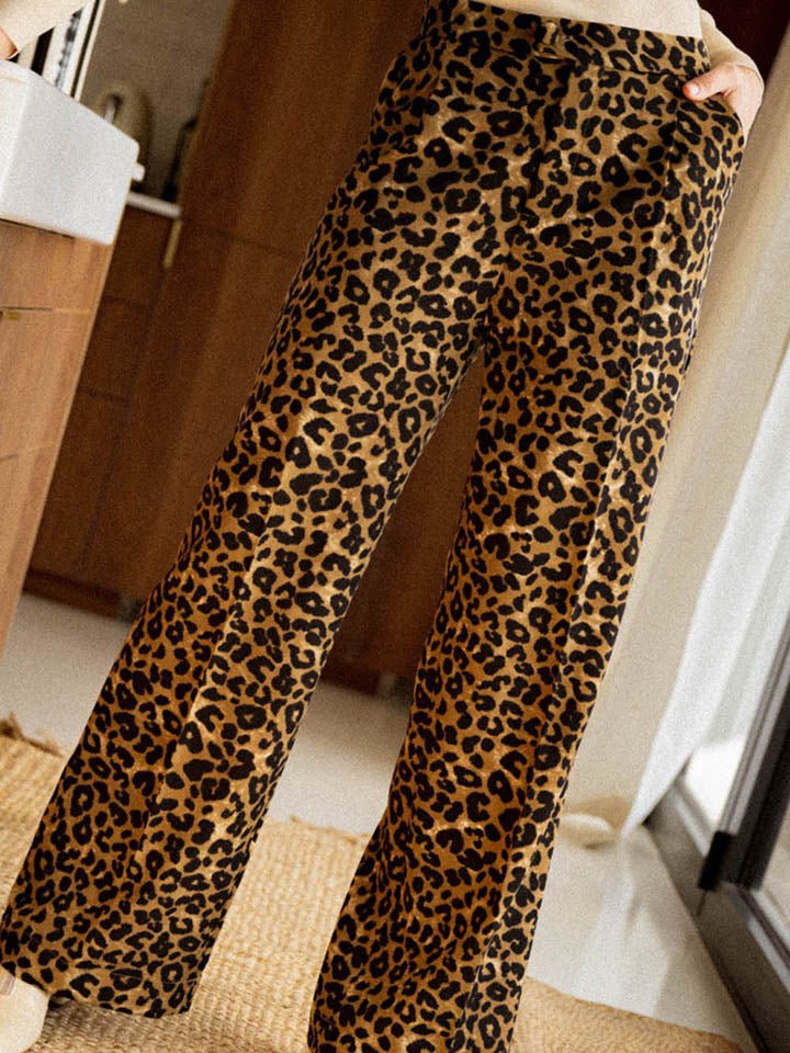 Leopard Wide Leg Pants - Flip Flop Dynasty