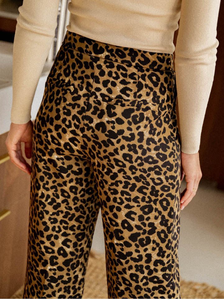 Leopard Wide Leg Pants - Flip Flop Dynasty