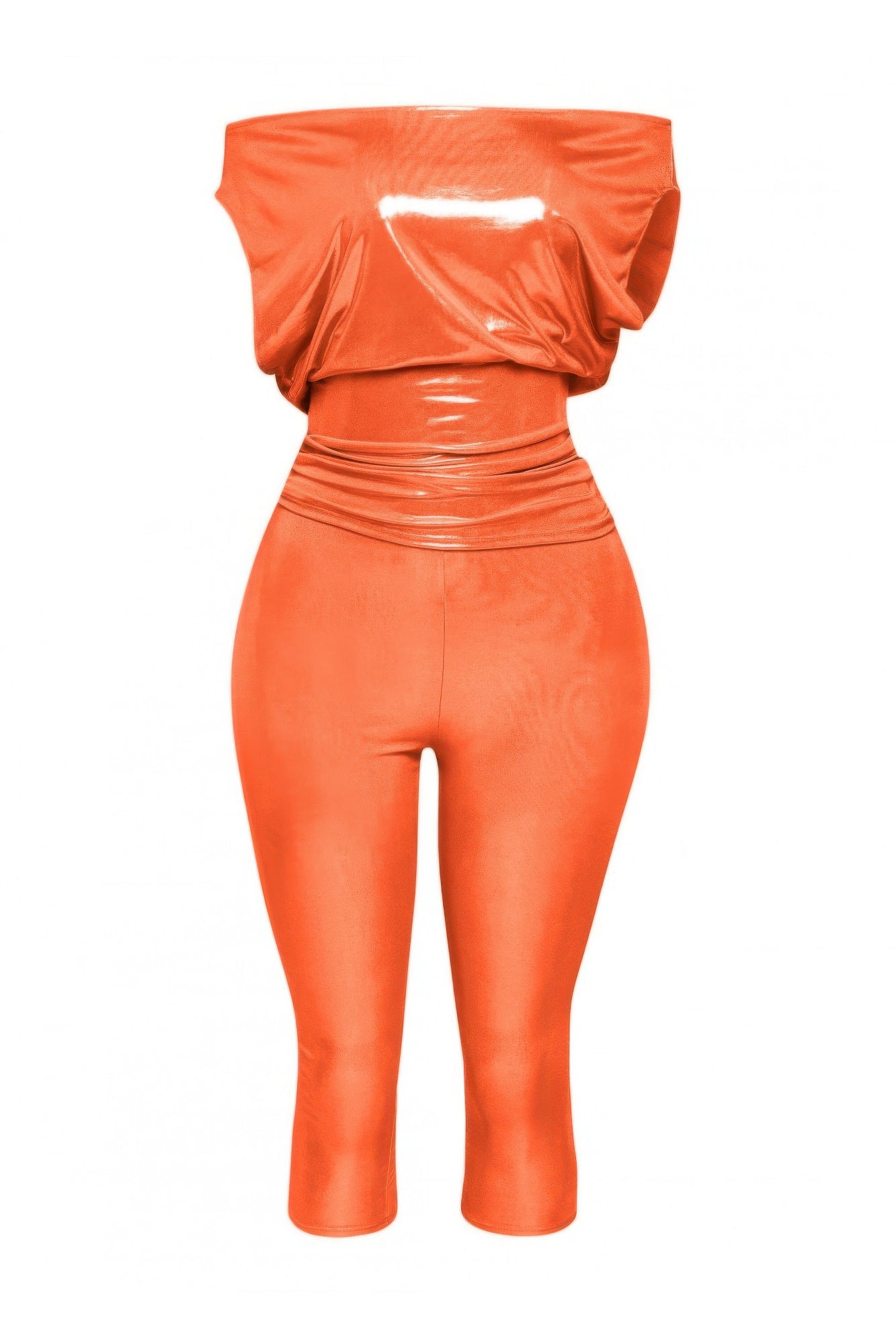 Lose Fit Shimmer Top And Capri Set - Flip Flop Dynasty