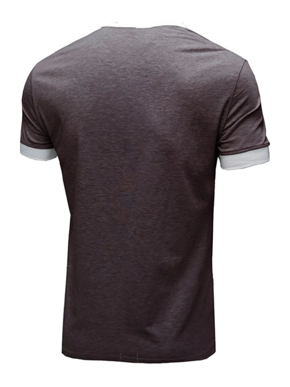 Men's Contrast Trim Henley Top - Flip Flop Dynasty