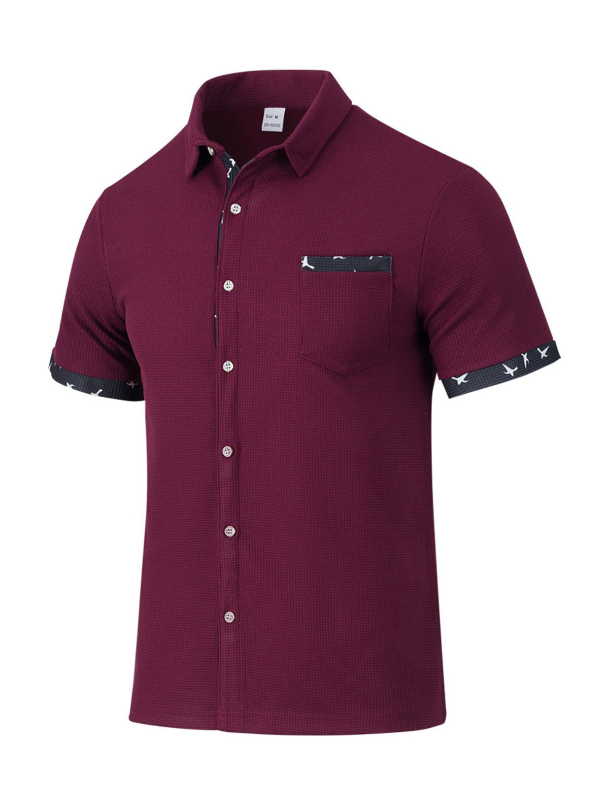 Men's Full Size Casual Button Up Short Sleeve Shirt Plus Size - Flip Flop Dynasty