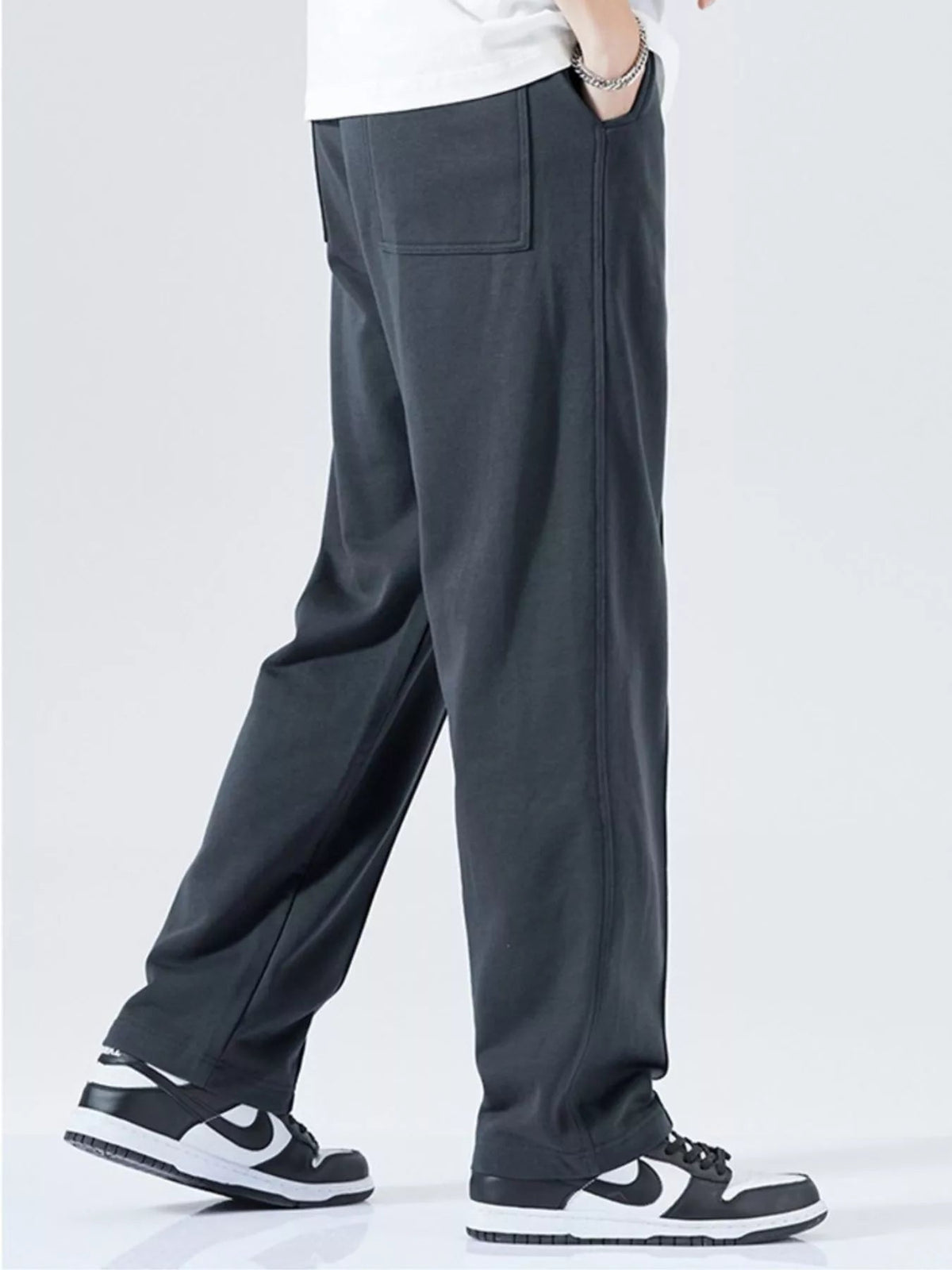 Men's Full Size Casual Drawstring Wide Leg Sweatpants Plus Size - Flip Flop Dynasty
