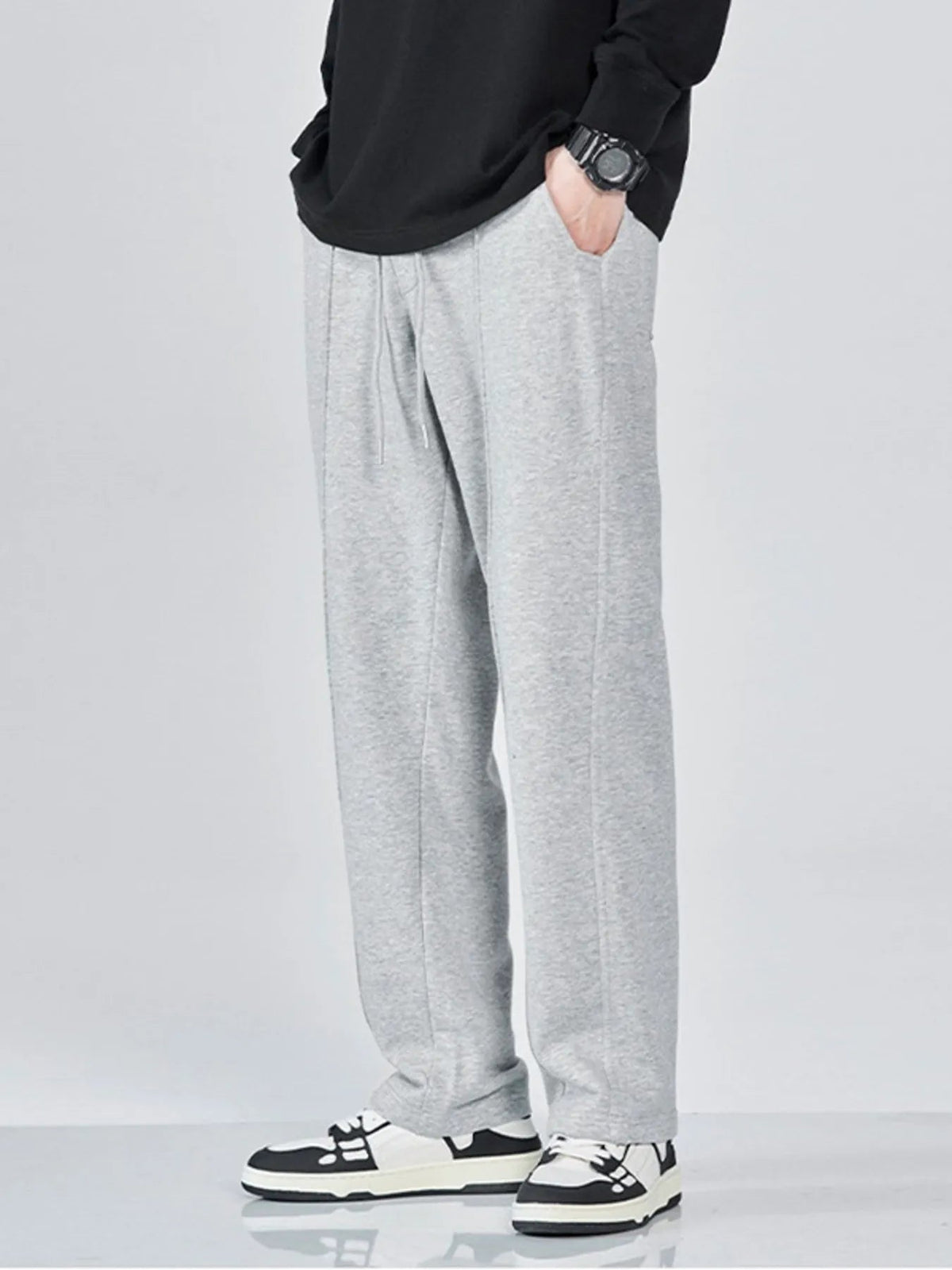 Men's Full Size Casual Drawstring Wide Leg Sweatpants Plus Size - Flip Flop Dynasty