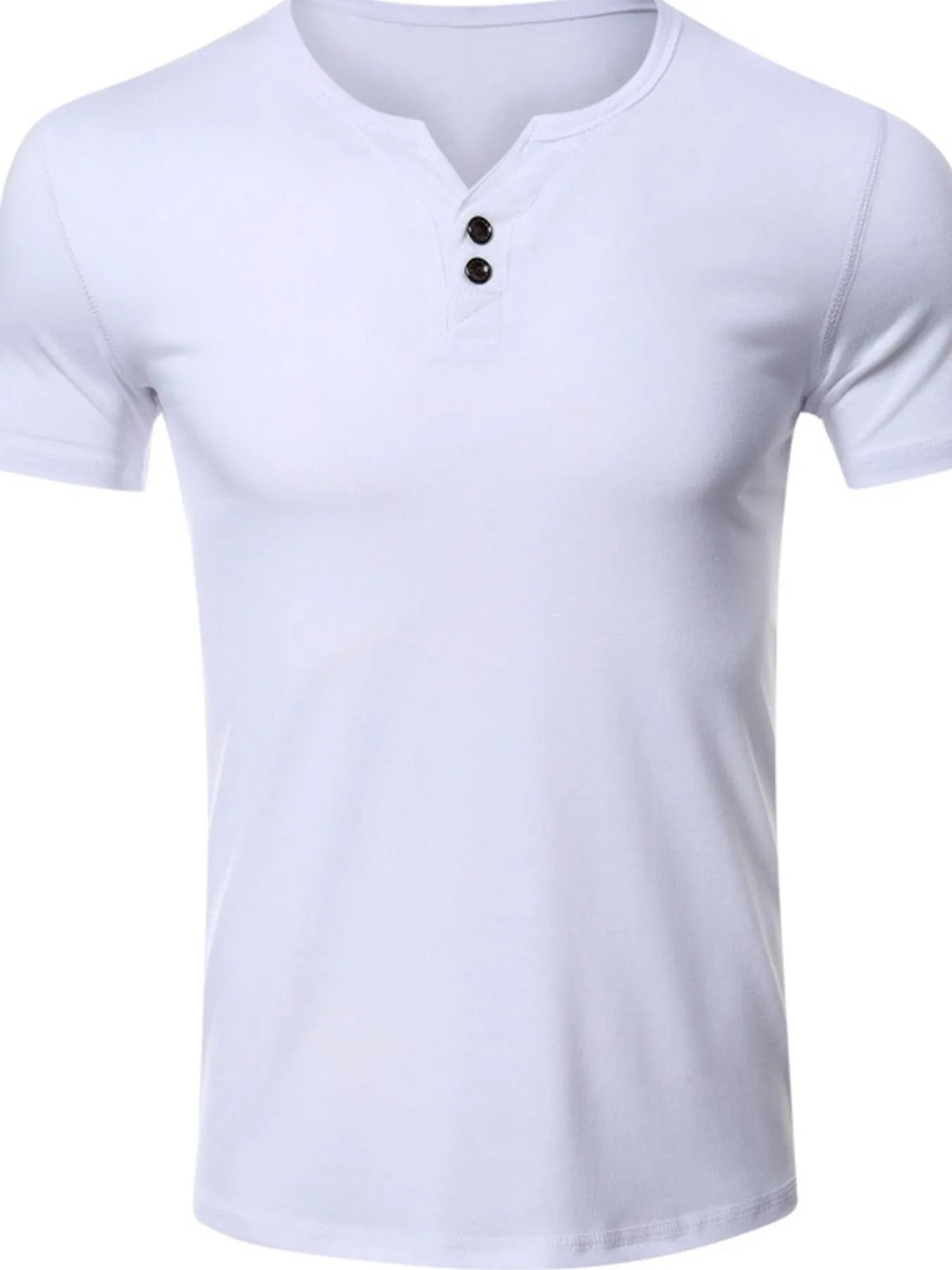 Men's Henley Short Sleeve Polo Top - Flip Flop Dynasty