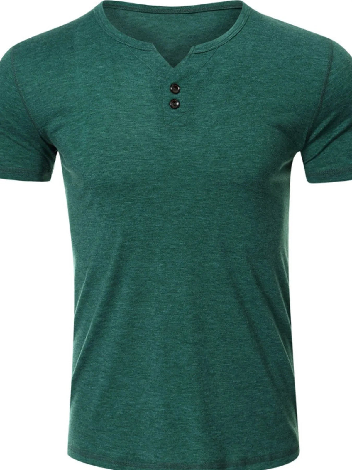 Men's Henley Short Sleeve Polo Top - Flip Flop Dynasty