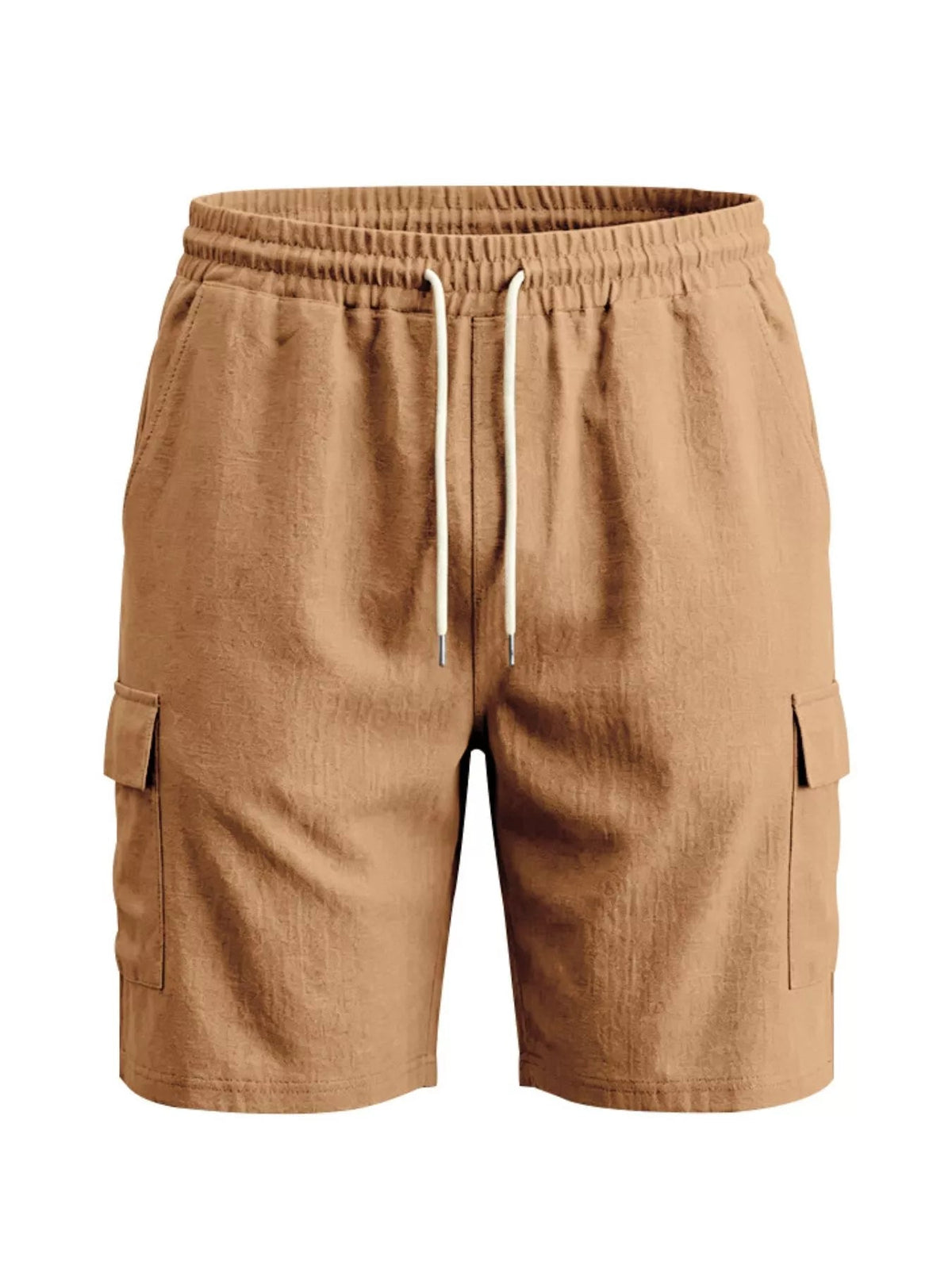 Men's Plus Size Casual Cargo Shorts with Drawstring Waist - Flip Flop Dynasty