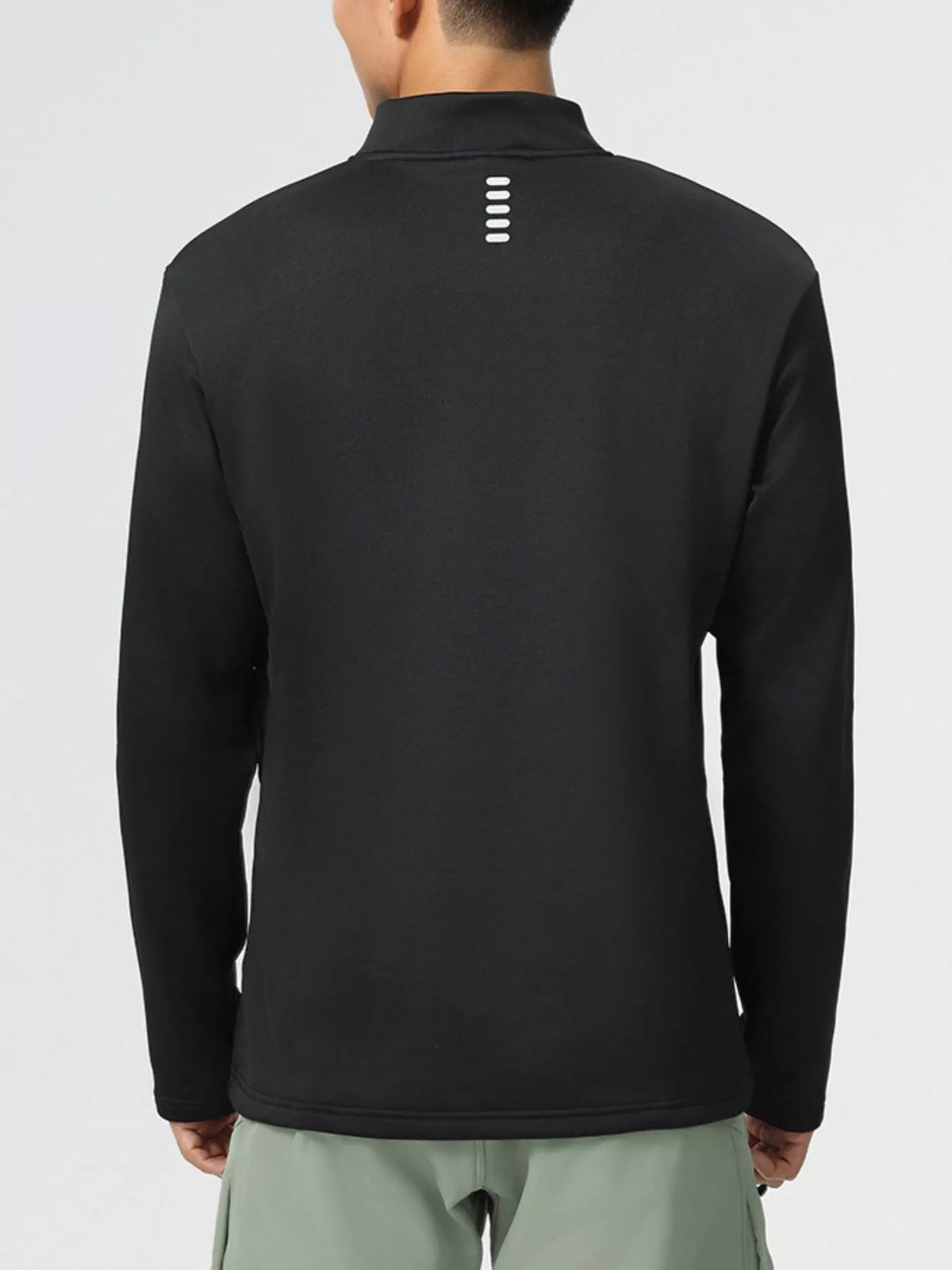Men's Plus Size Half-Zip Long Sleeve Top - Flip Flop Dynasty