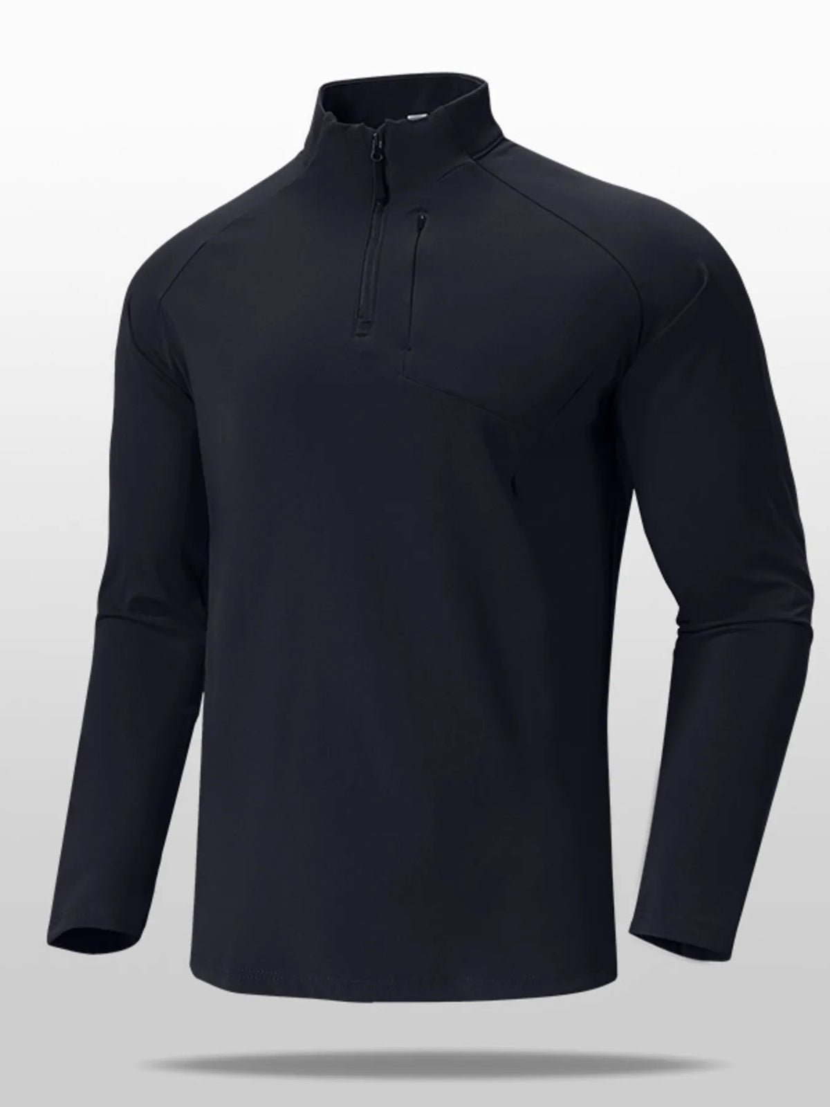 Men's Plus Size Quarter Zip Long Sleeve top - Flip Flop Dynasty