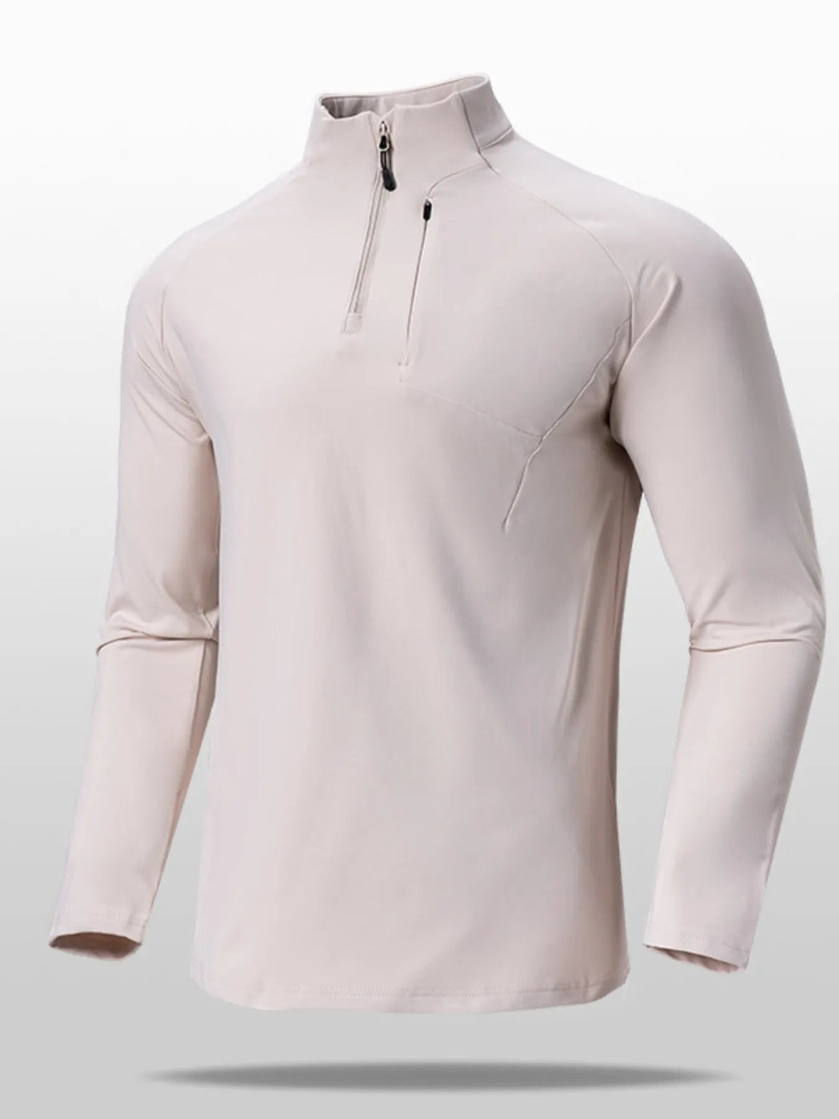 Men's Plus Size Quarter Zip Long Sleeve top - Flip Flop Dynasty