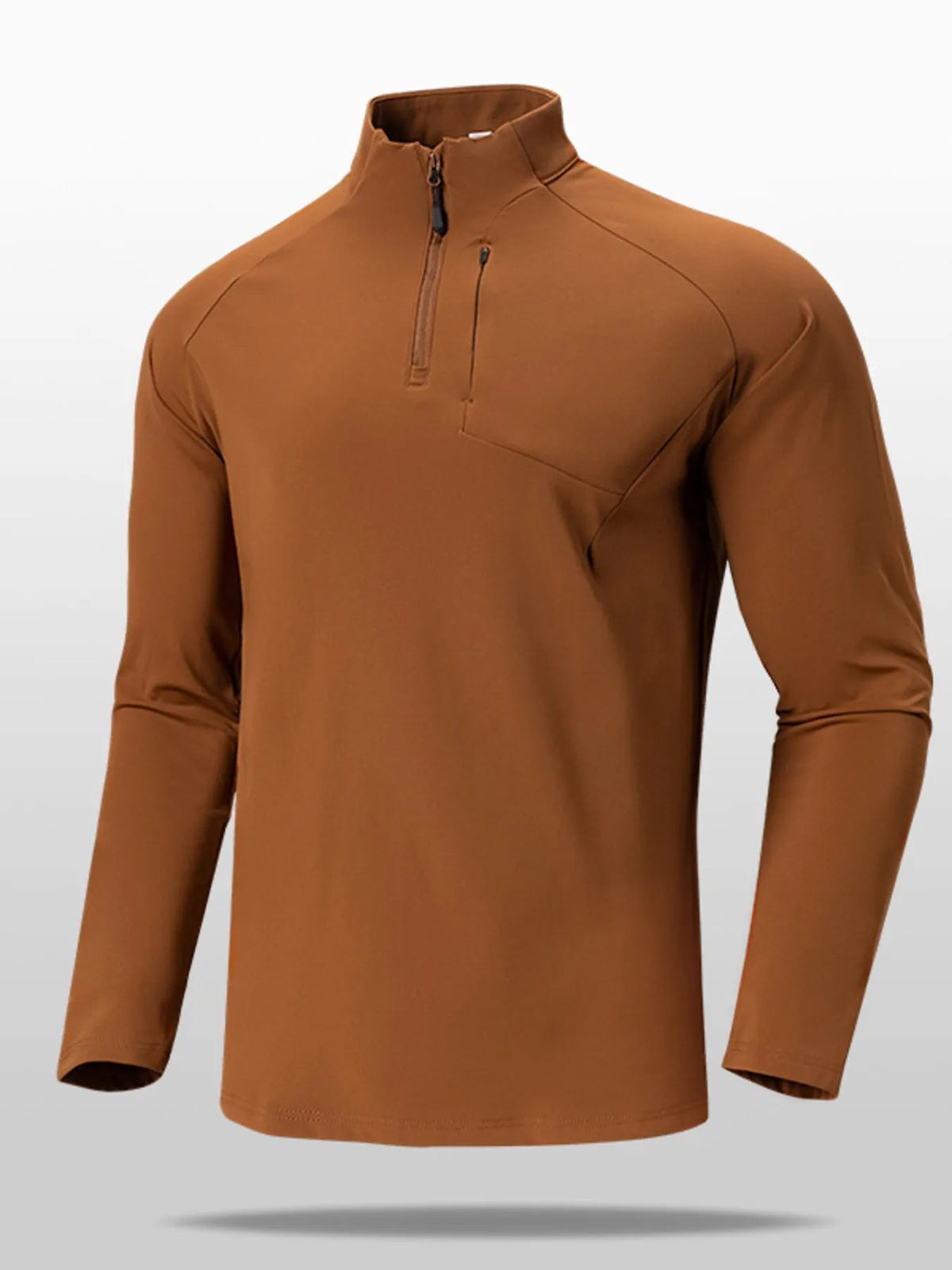 Men's Plus Size Quarter Zip Long Sleeve top - Flip Flop Dynasty