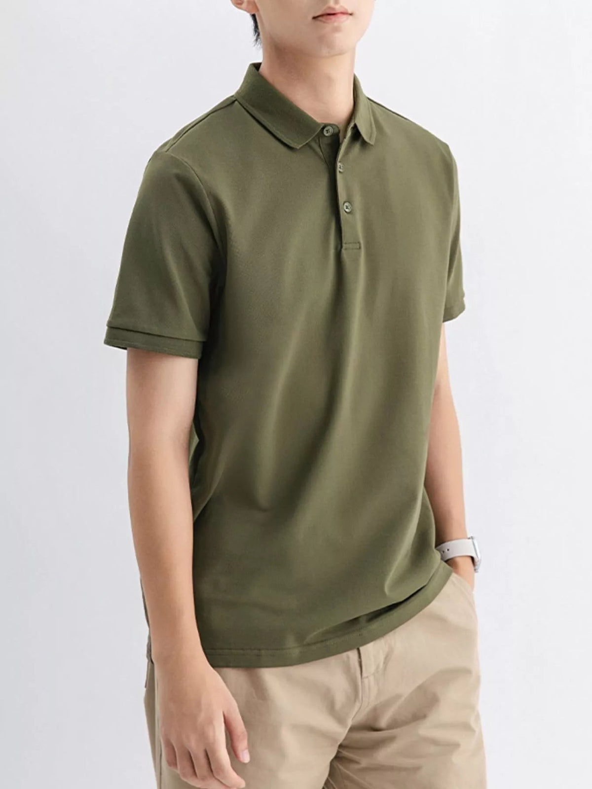 Men's Plus Size Solid Color Short Sleeve Polo - Flip Flop Dynasty