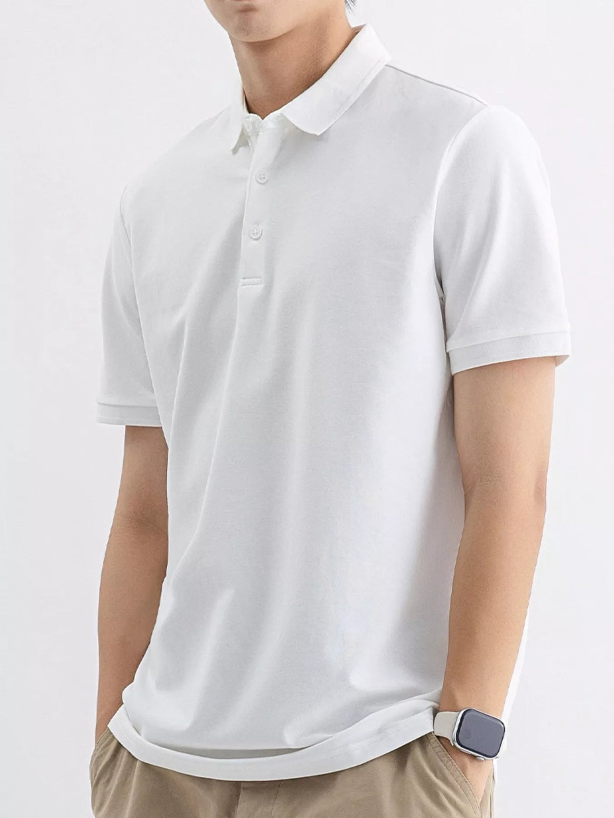 Men's Plus Size Solid Color Short Sleeve Polo - Flip Flop Dynasty
