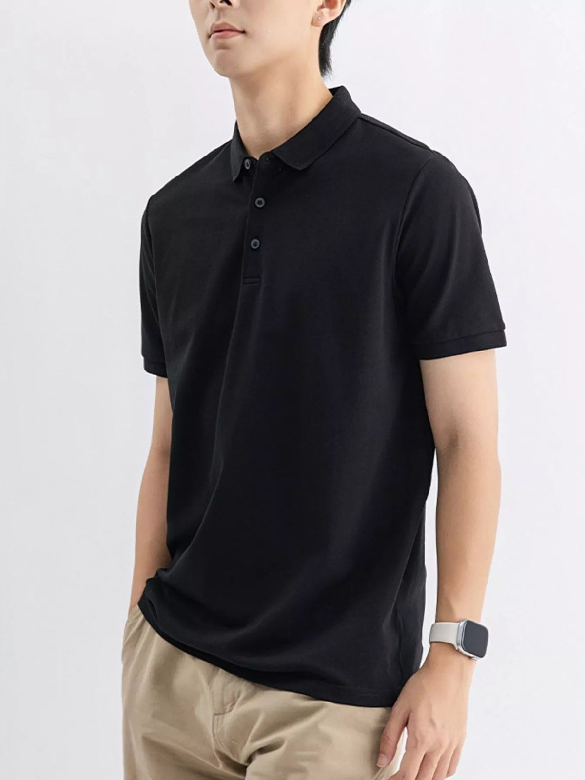 Men's Plus Size Solid Color Short Sleeve Polo - Flip Flop Dynasty